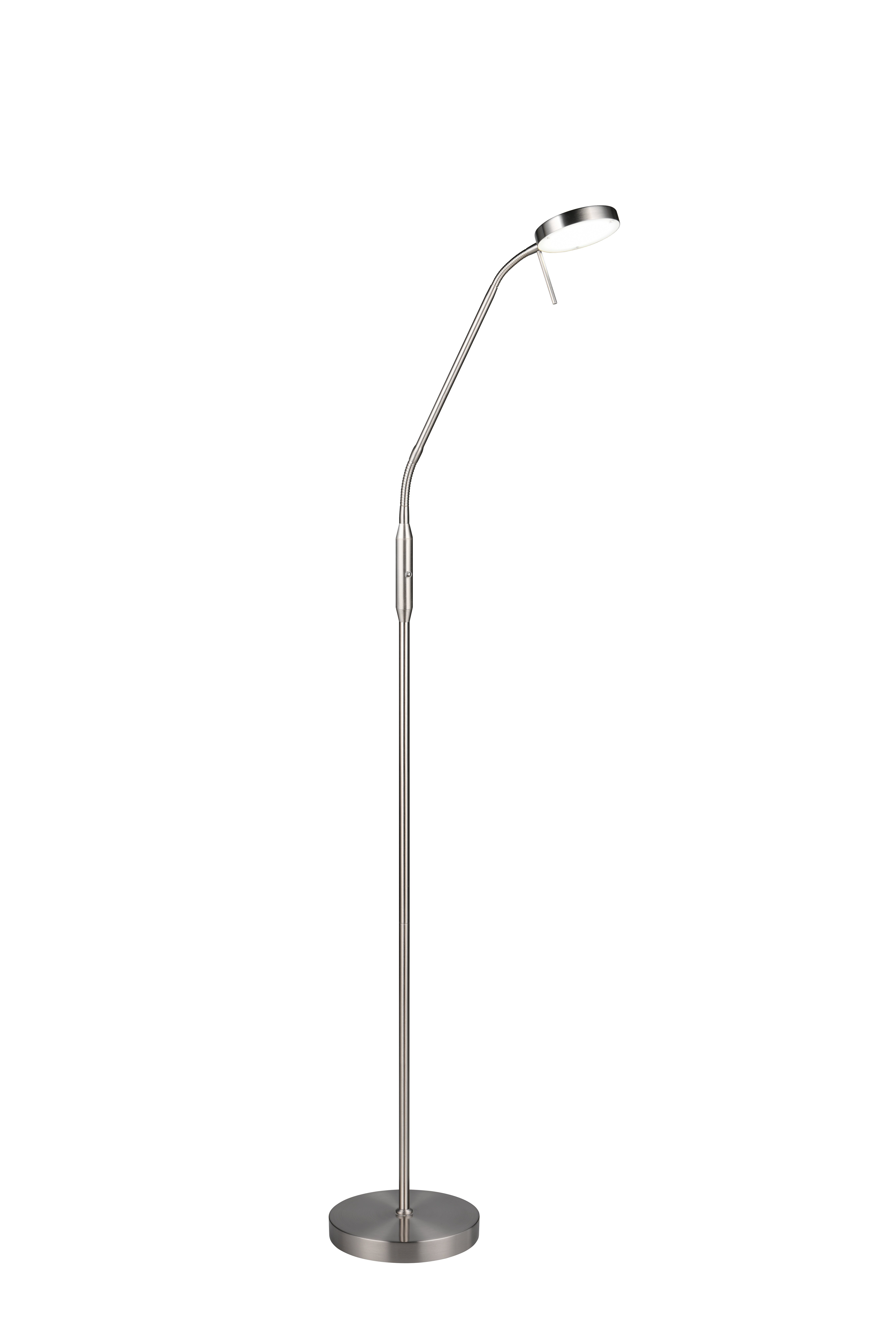 Akku-Stehleuchte Moreno - LED/5W, USB, nickel matt, ca. 40x22x150cm
