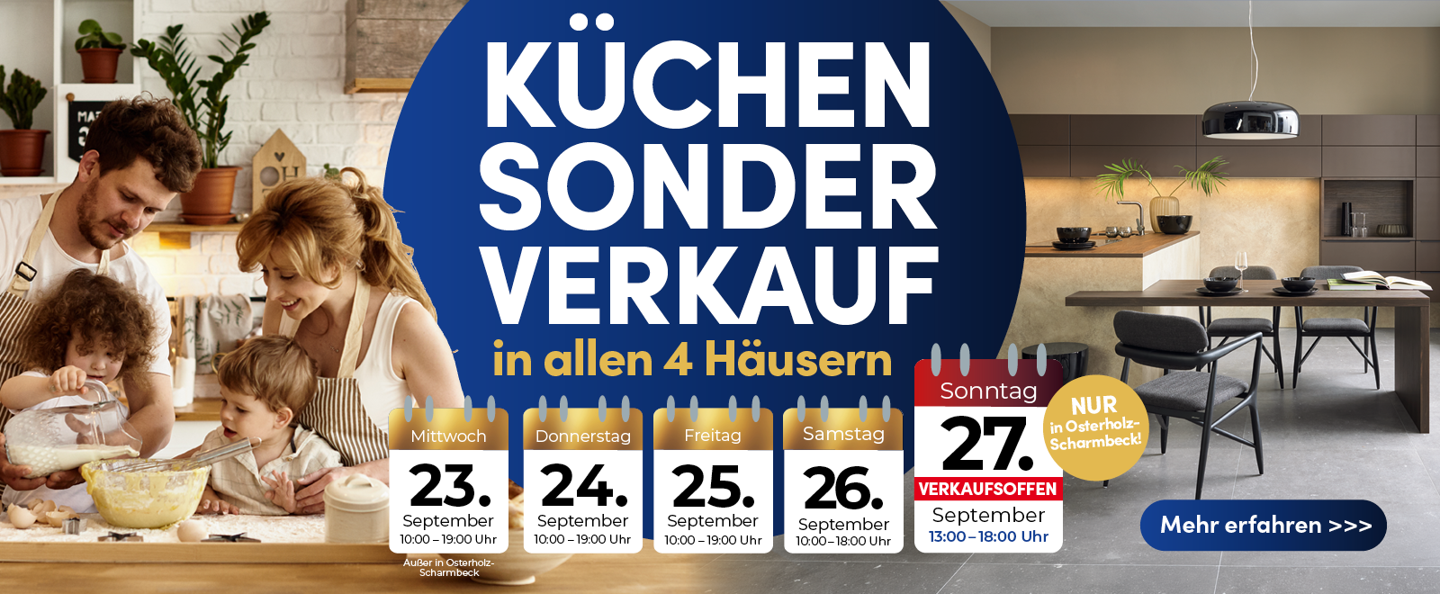 Küchen-Aktionstage • Muldenlüfter beim Kauf einer Küche geschenkt 