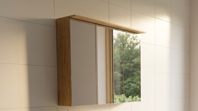 Spiegelschrank 3-türig, Eiche Ventura - SPA Artwood