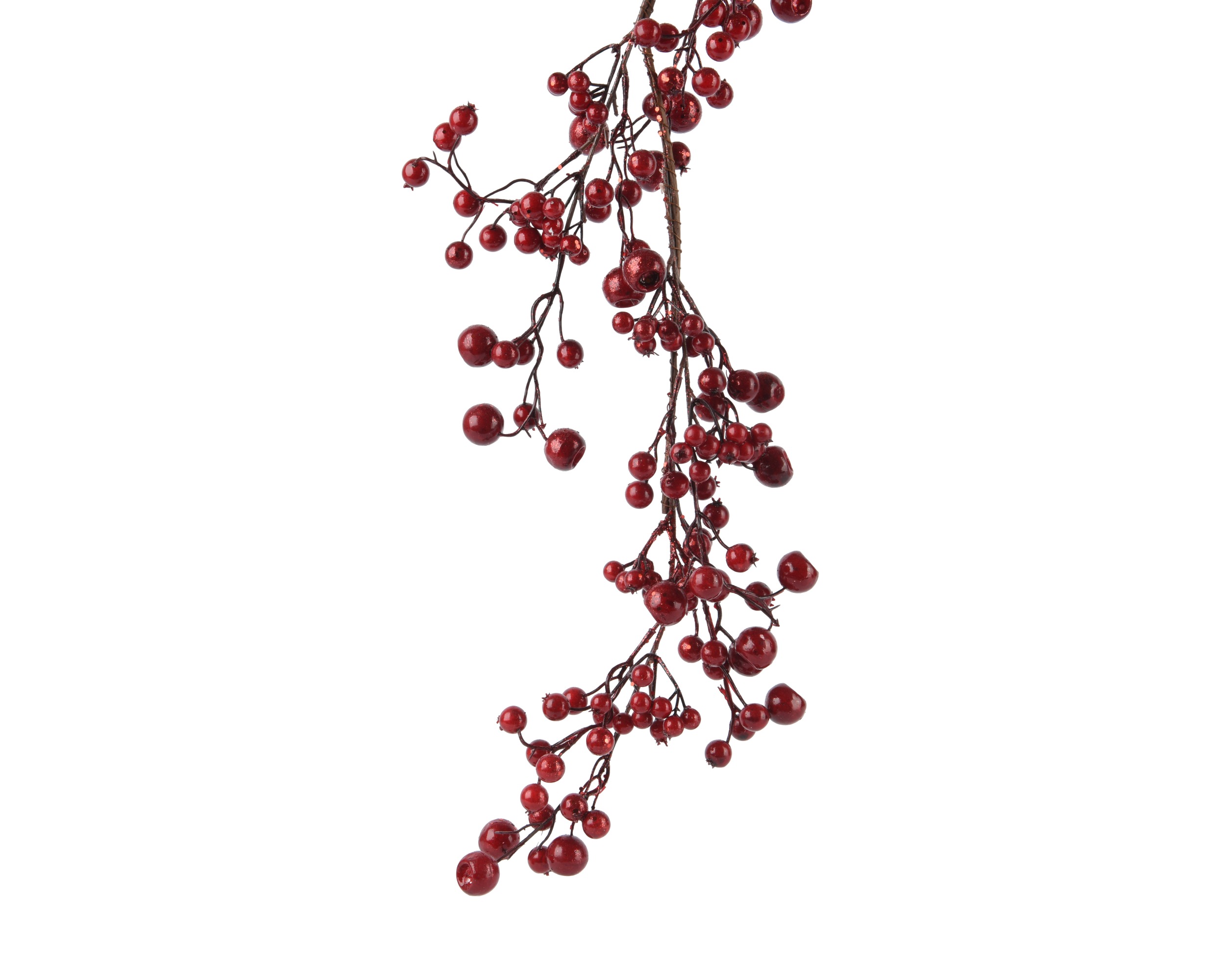 Beeren-Girlande, Schaumstoff - rot, ca. L.5cm x W.10cm x H.130cm