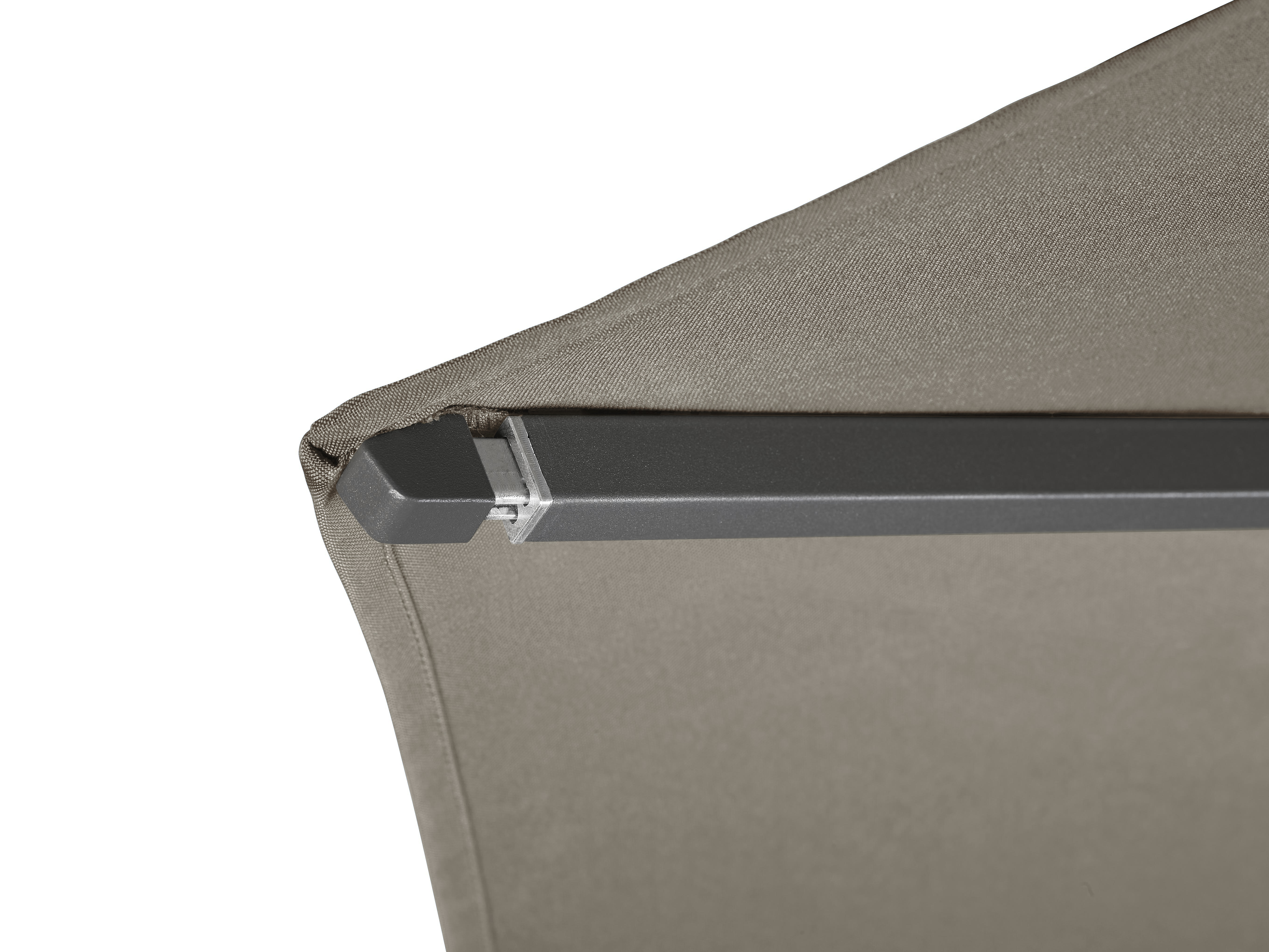 Mittelstockschirm, Ø 250 cm, taupe - Riva