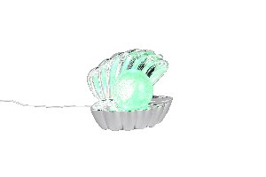 Tischleuchte Shelly - Kunststoff, chrom, 17,5x12,5x14,5cm