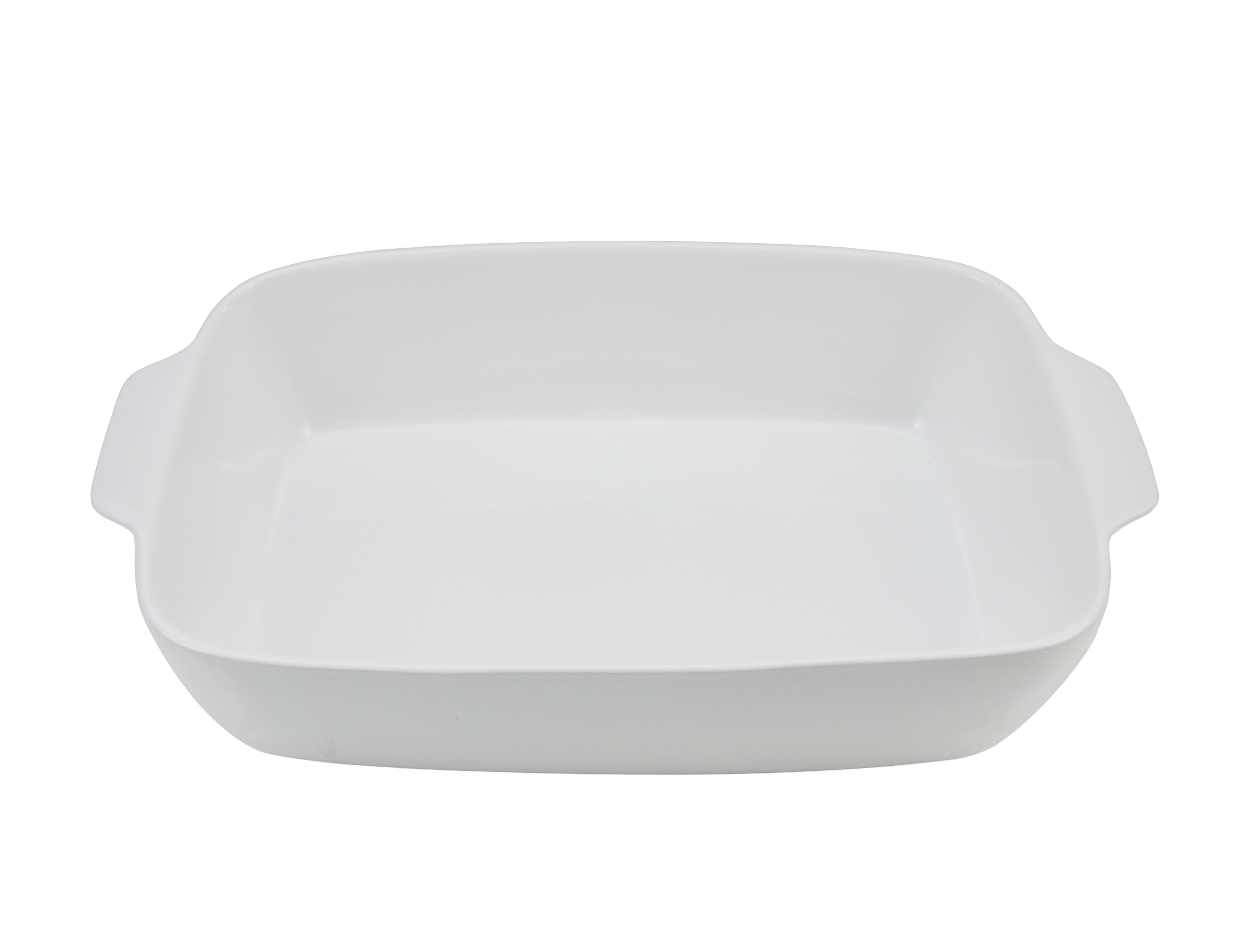Auflaufform, 21x7,5x33cm - Big, weiß