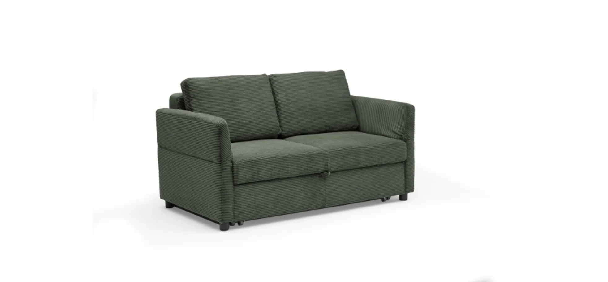 Sofa PRO FLEXX - 2-Sitzer inkl. Schlaffunktion, Stoff, Olive
