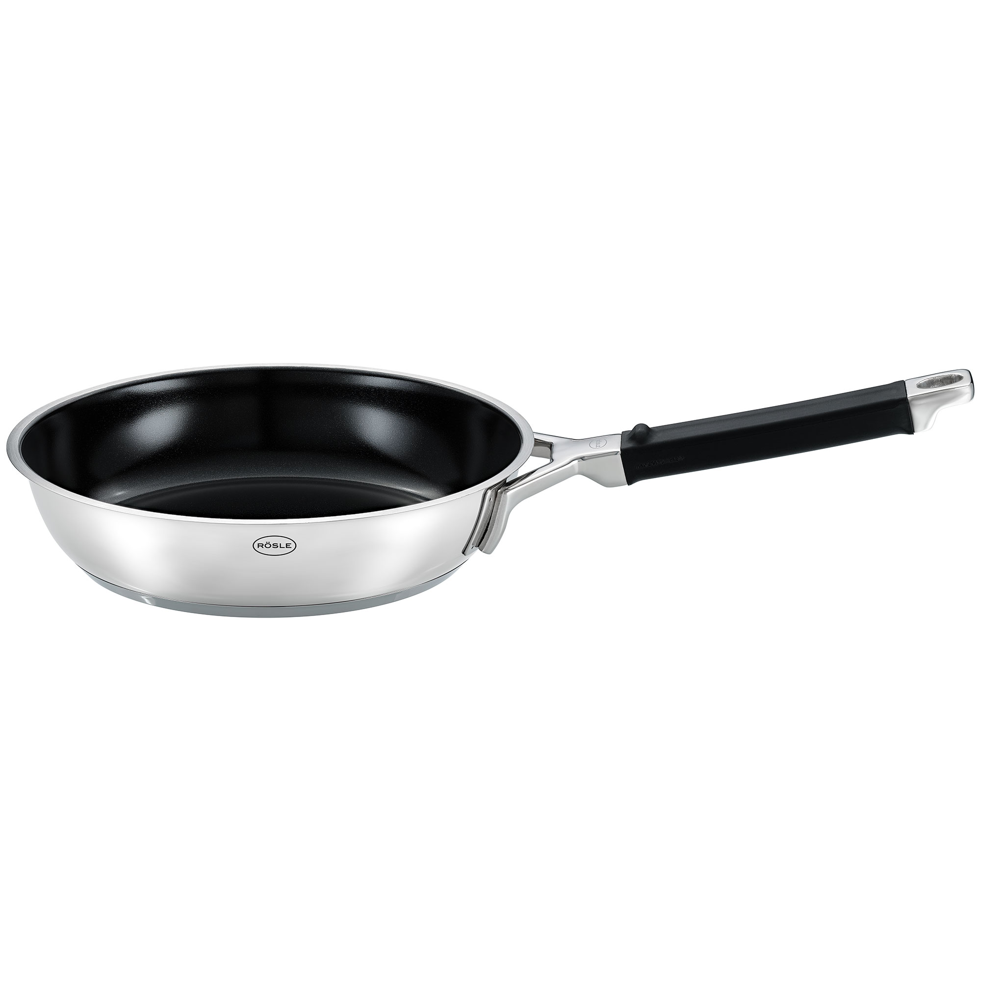 RÖSLE, Bratpfanne SILENCE PRO Ø 28 cm - Keramik ProCera2*, Edelstahl, Keramikversiegelung