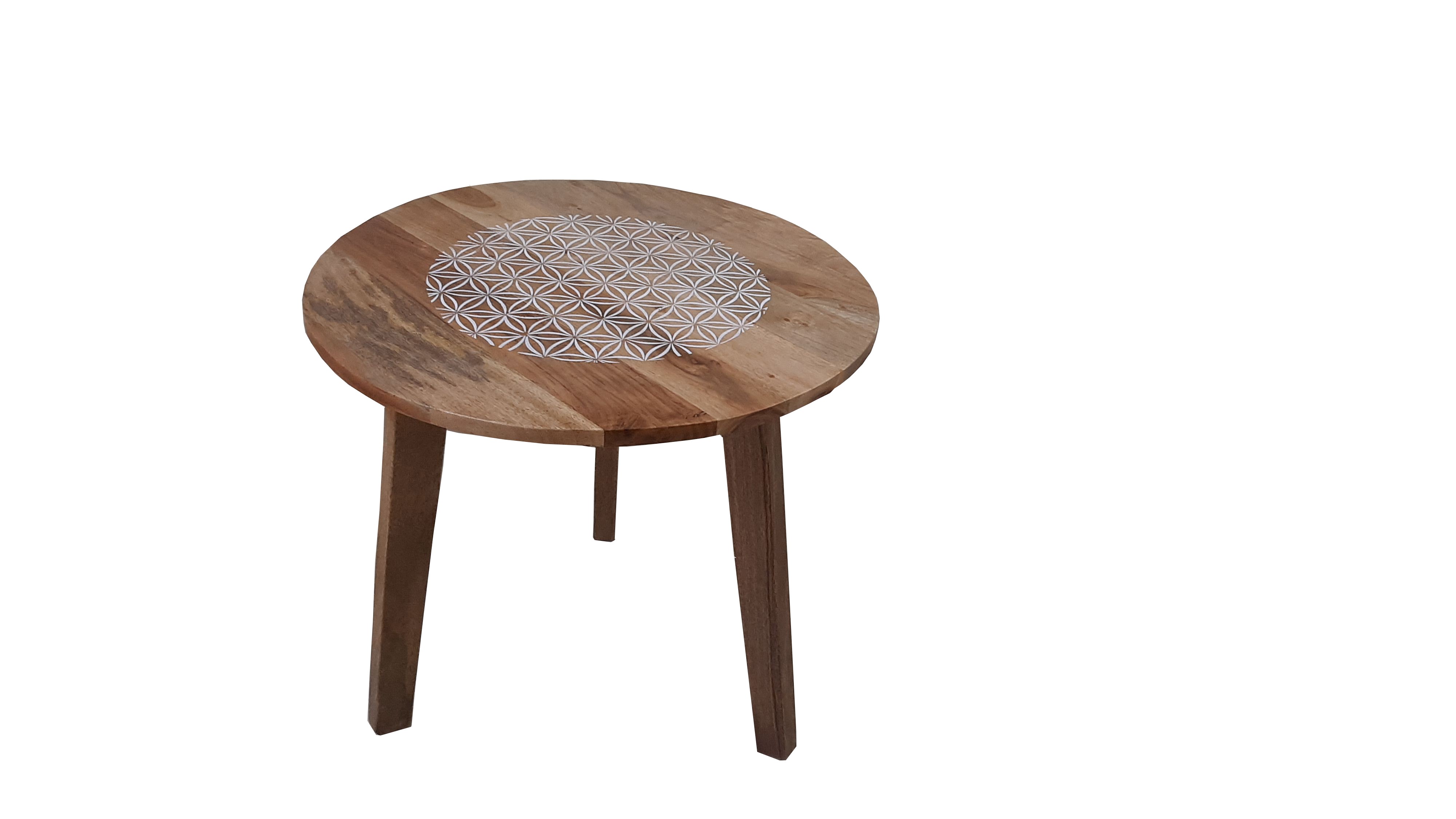 Beistelltisch, Mangoholz, Ø ca.50cm - MyStyle 1008