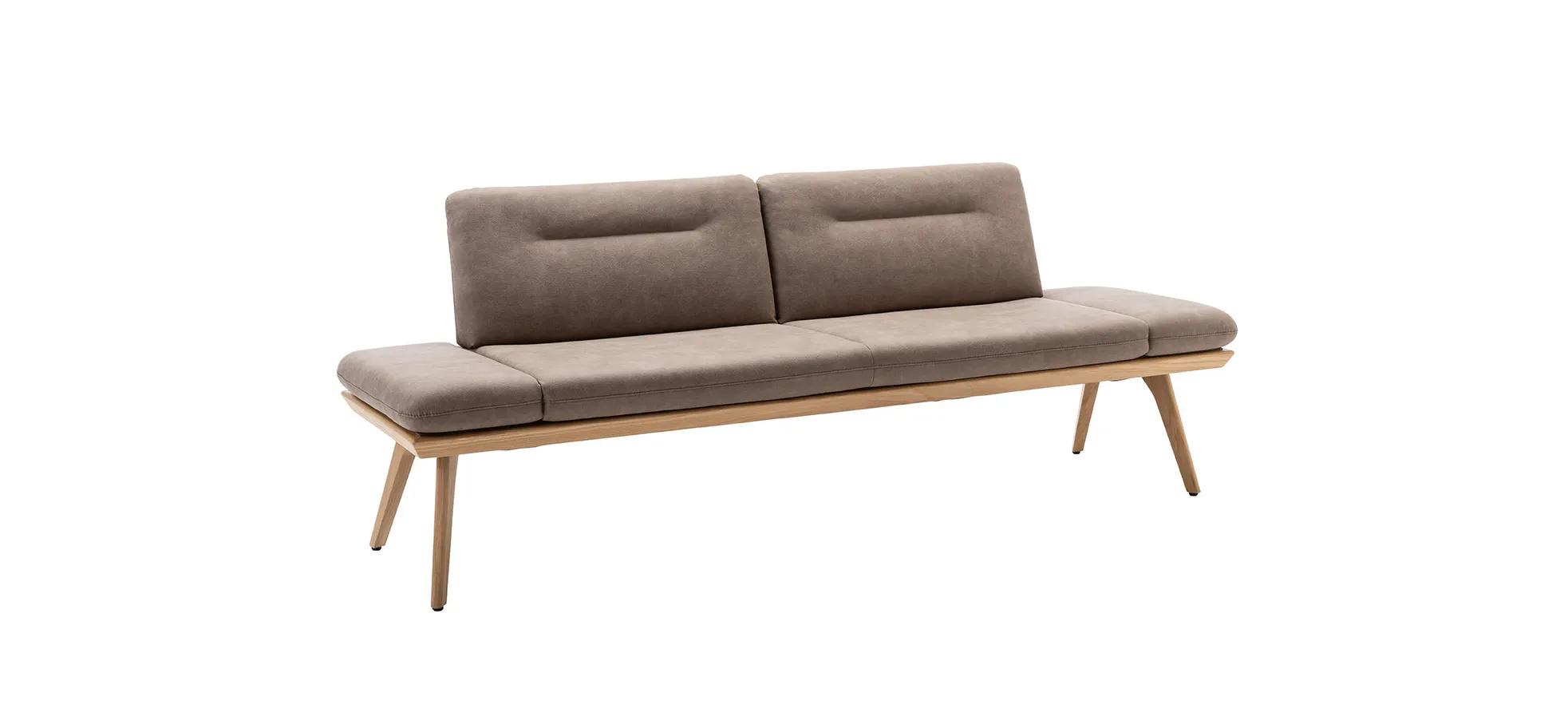 Solobank, Asteiche natur, Rasterbeschlag - Natura home Kamari