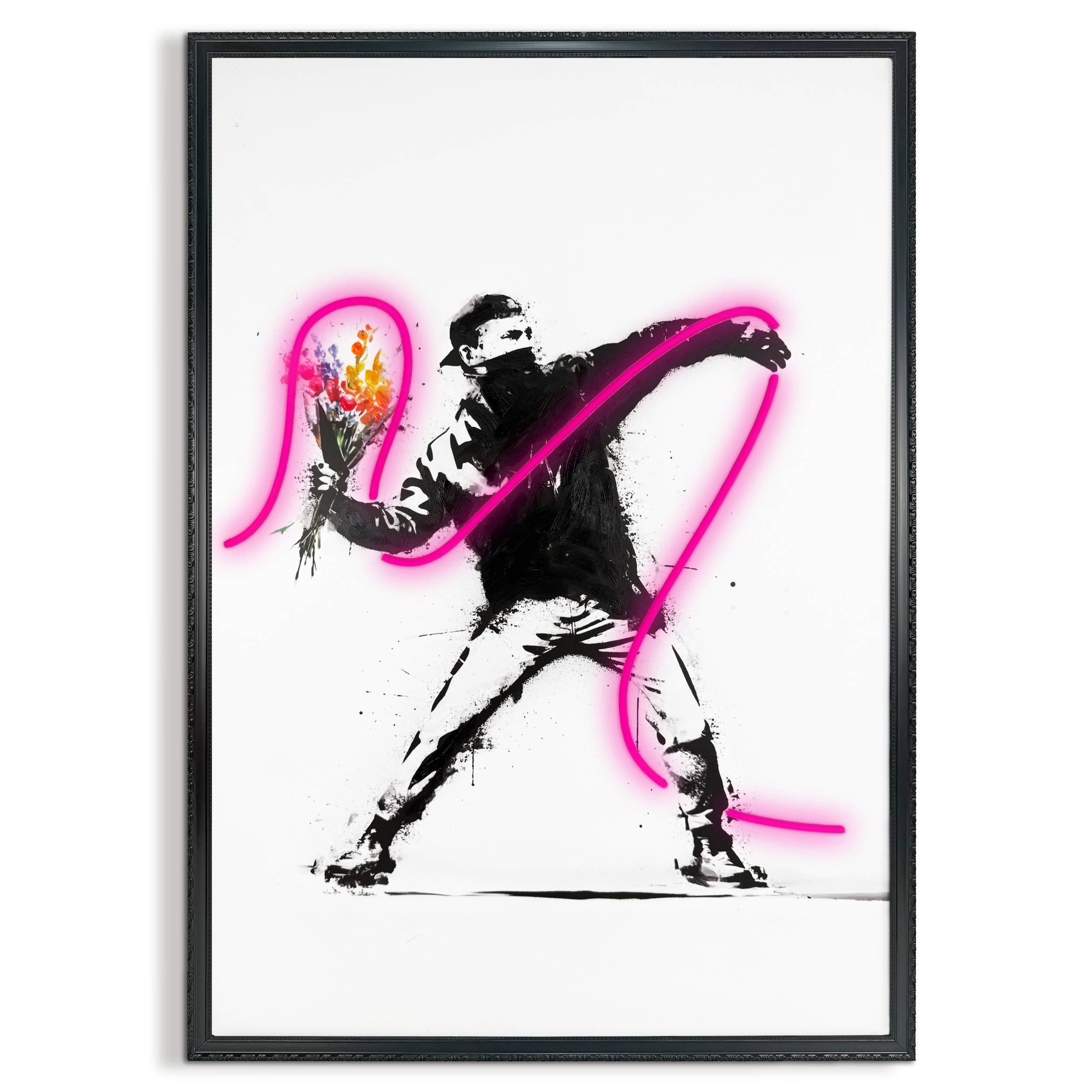 Neon LED Art Black - 70x100cm, graffiti thrower