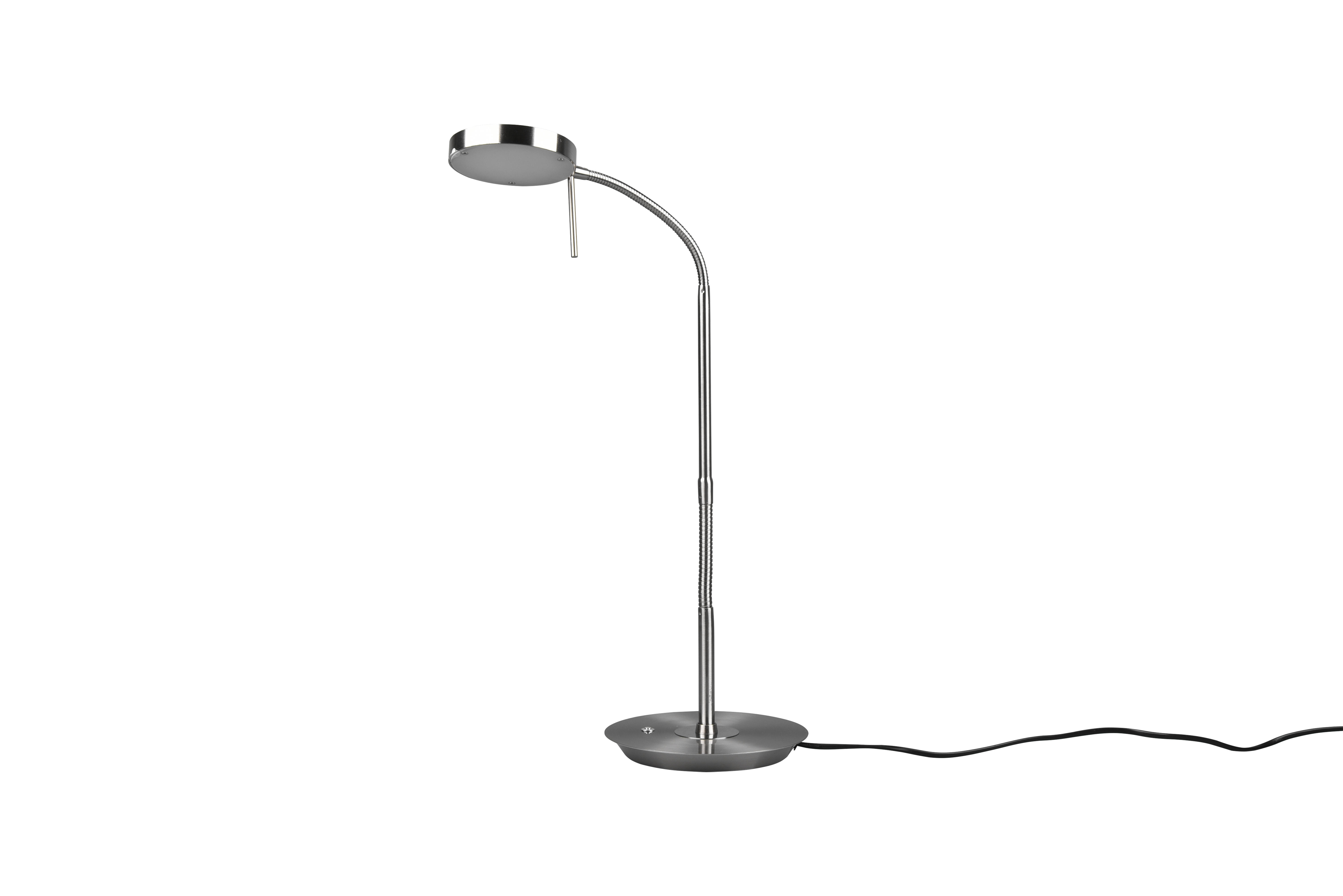 Tischleuchte Monza - 1flg., Metall/Nickel matt,19x57x46cm