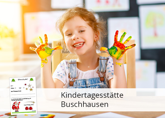 Wunschbaum • Wünsche Kindertagesstätte Buschhausen • Grüner Zettel