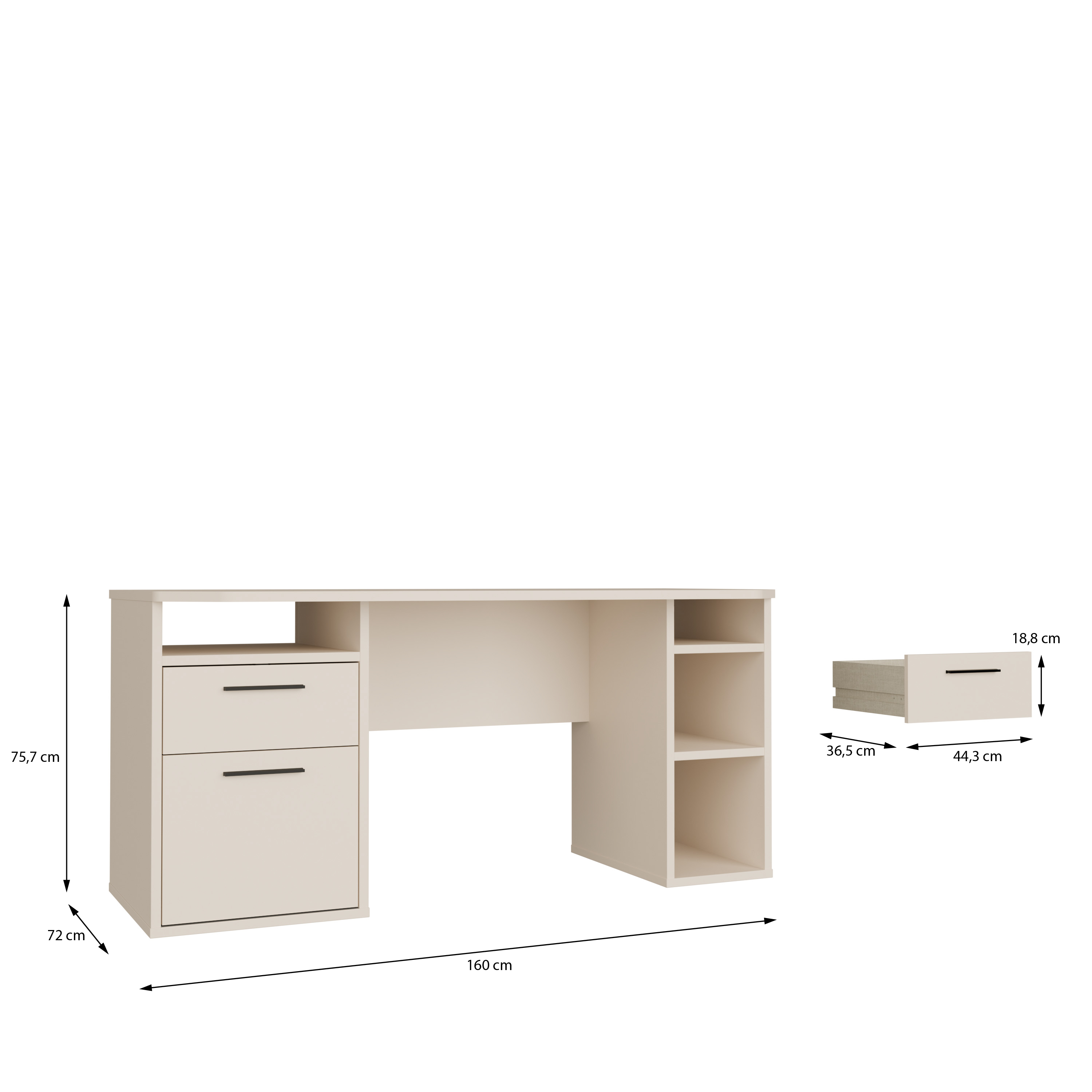 Schreibtisch, Dekor sand - Fjodor