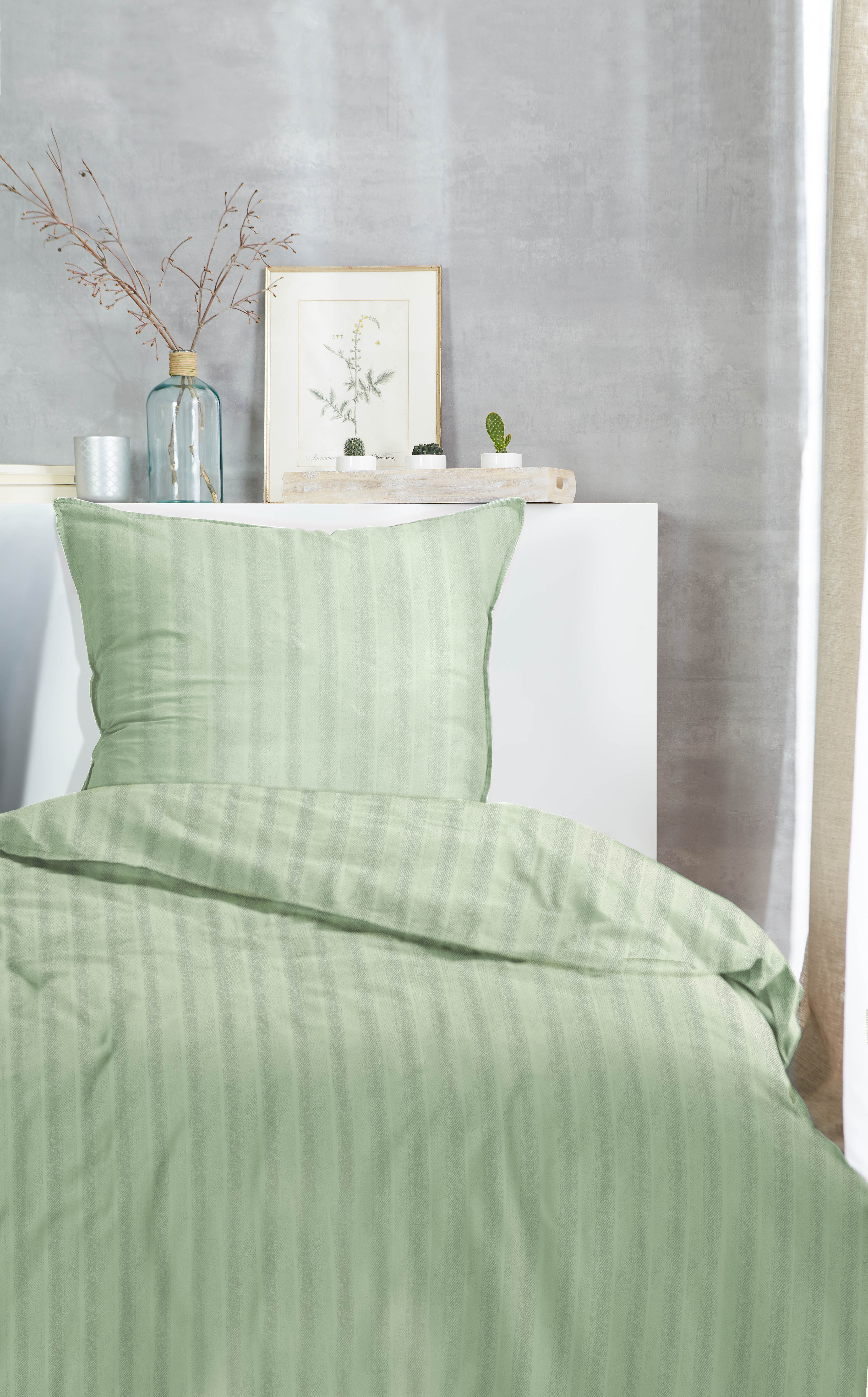 Renforce-Bettwäsche stonewashed Style - 135x200cm