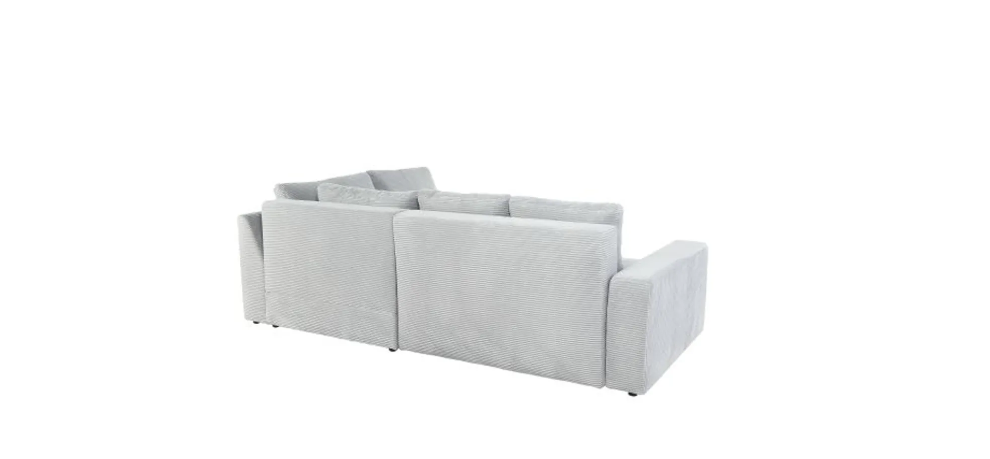 Ecksofa JANIS - 2,5-Sitzer, Ecke rechts inkl. Schlaffunktion , Stoff, Hellgrau Ecksofa JANIS - 2,5-Sitzer, Ecke rechts inkl. Schlaffunktion , Stoff, Hellgrau