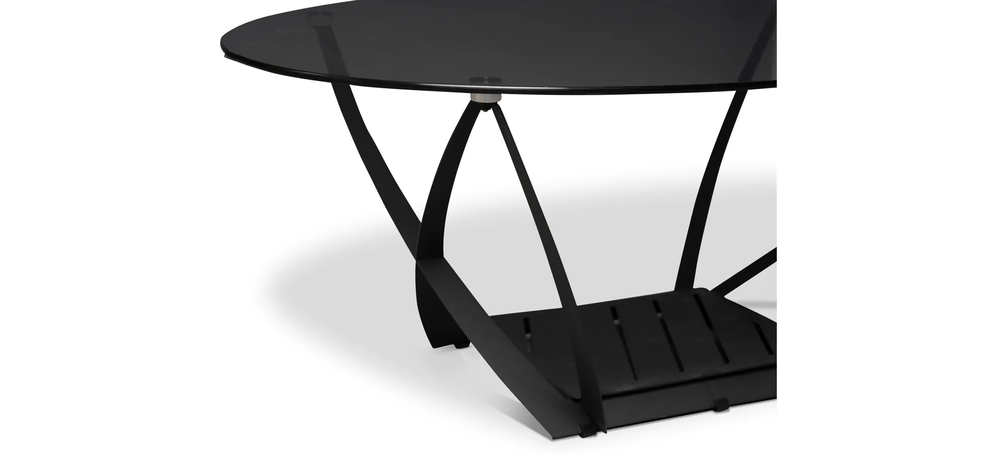 Couchtisch, Glasplatte, 100 cm breit - Mirja
