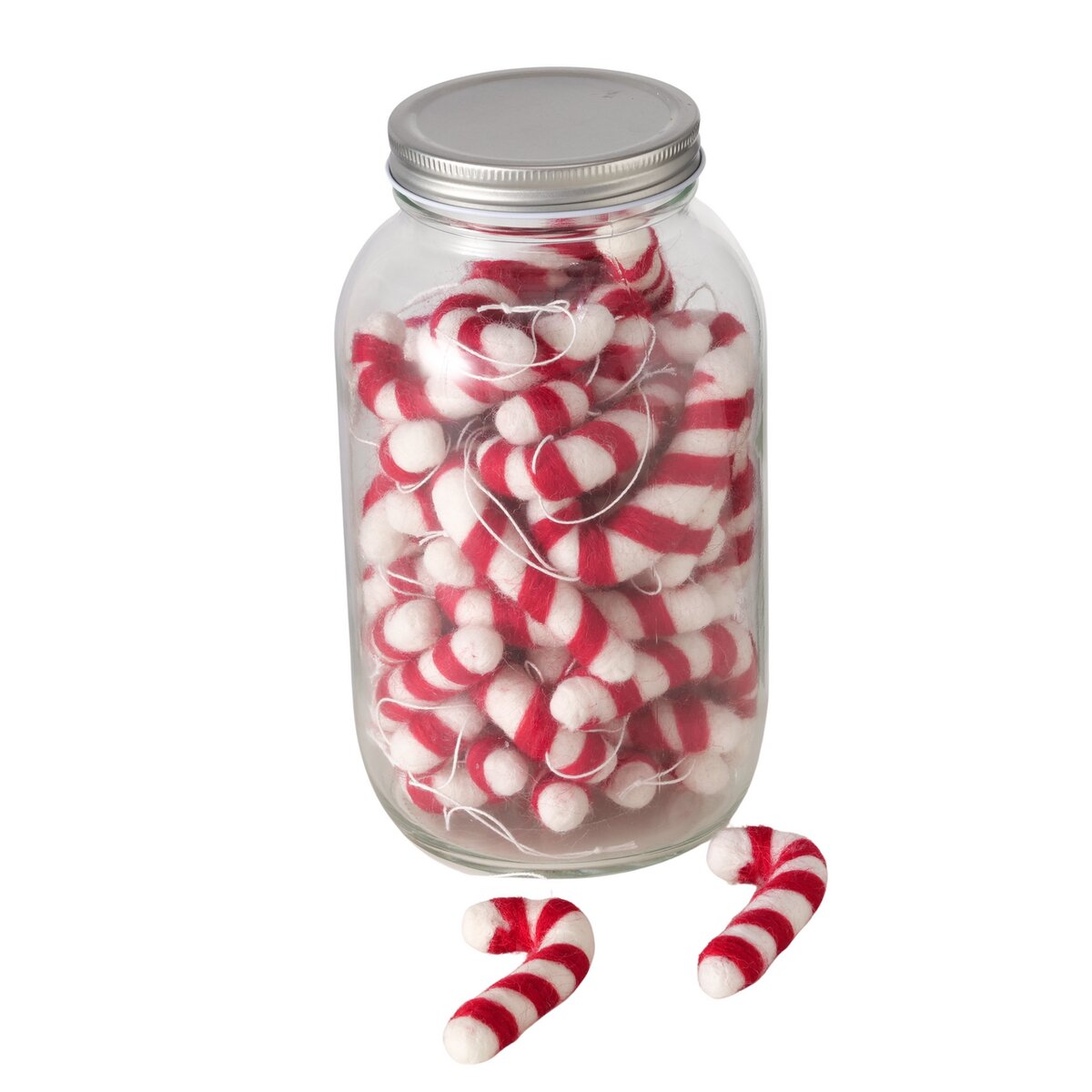 Weihnachtsanhänger Kiru, Zuckerstange - L 3,50 cm, H 8,50 cm