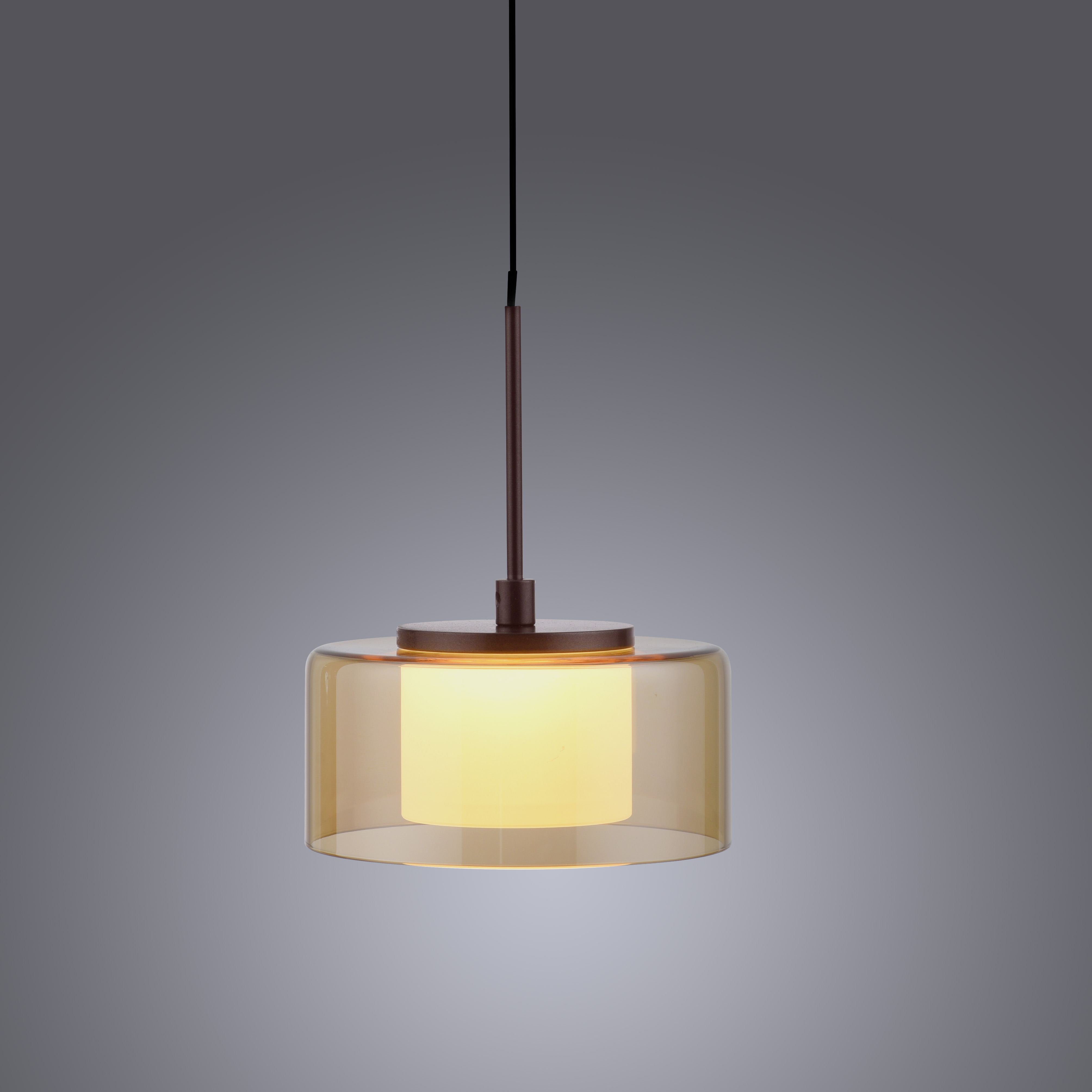 Pendelleuchte RIKA - braun, inkl. Comfort Lift