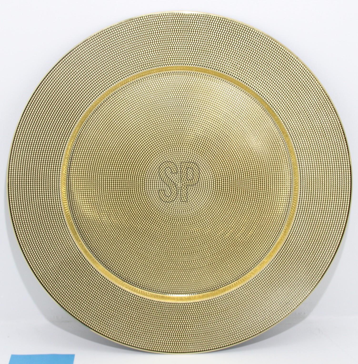Teller, ca. 40cm - gold
