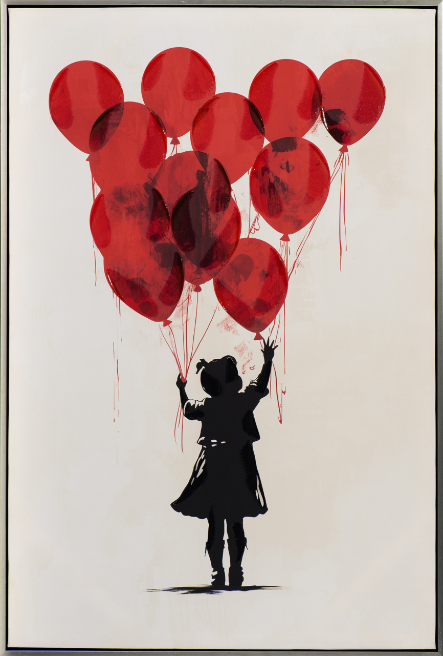 Acrylgemälde Balloon Girl - ca. 60x90cm