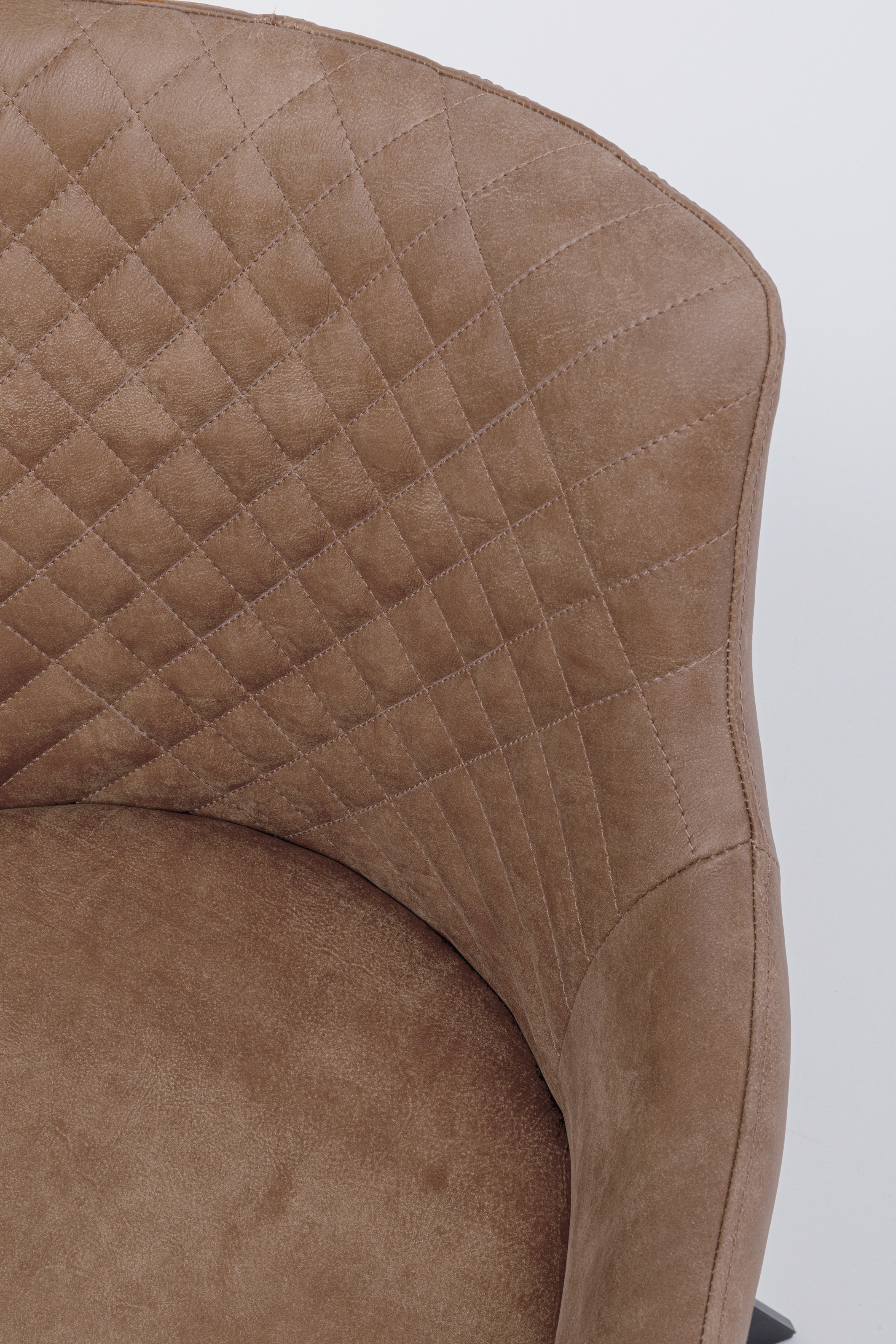 Drehstuhl mit Armlehnen Coco, braun - Coco