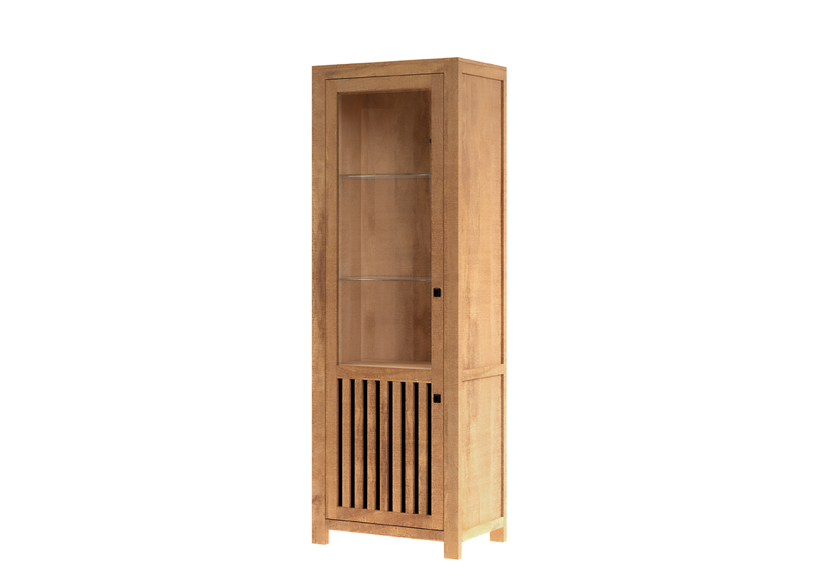 Vitrine, Mangoholz, ca.64cm breit - MyStyle 1010
