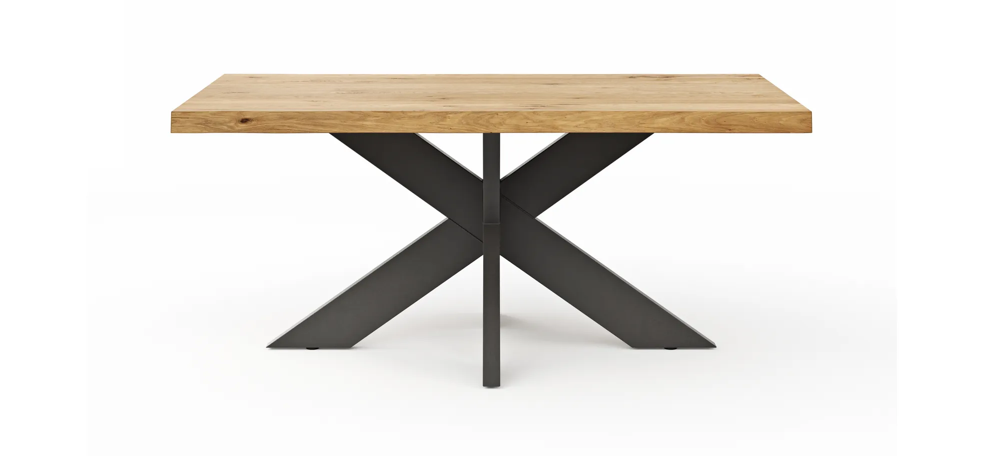 Esstisch Clifton - LB ca. 180x100 cm, Wildeiche massiv