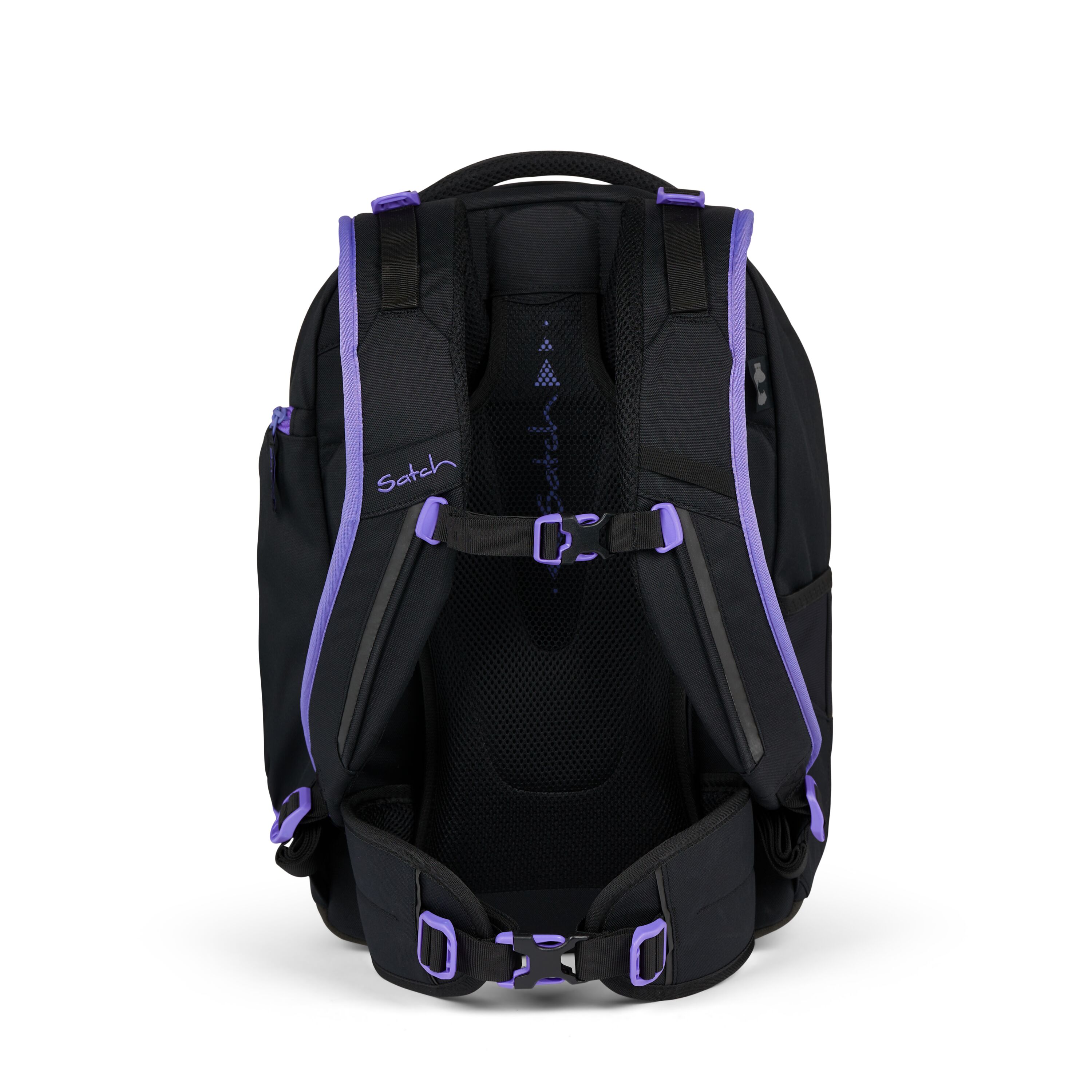 Schulrucksack Purple Phantom - schwarz