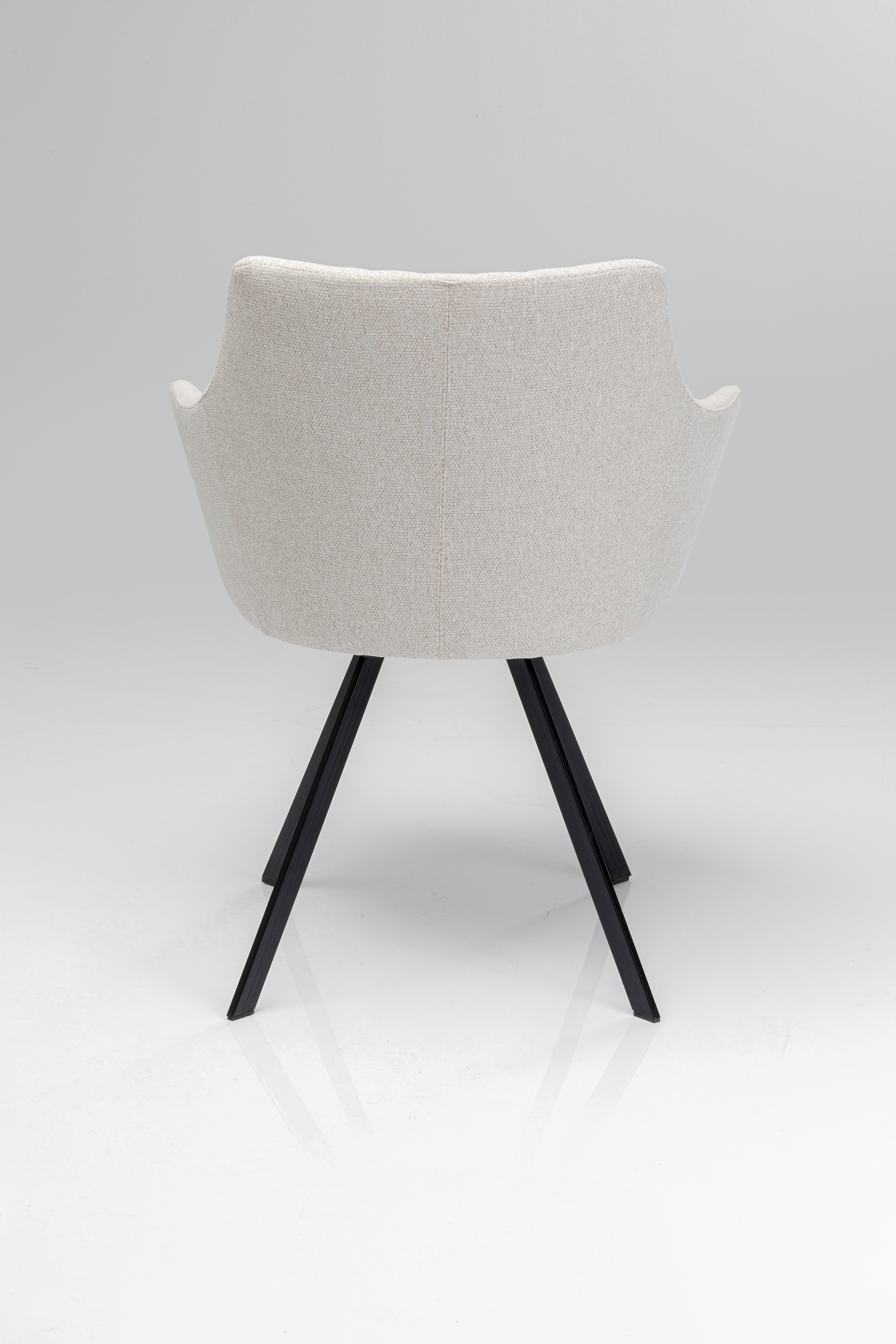 Drehstuhl mit Armlehnen Coco, creme - Coco