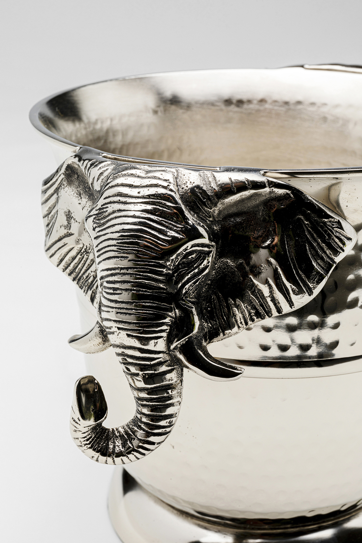 Weinkühler Happy Elephants, Aluminium vernickelt - Accessoires