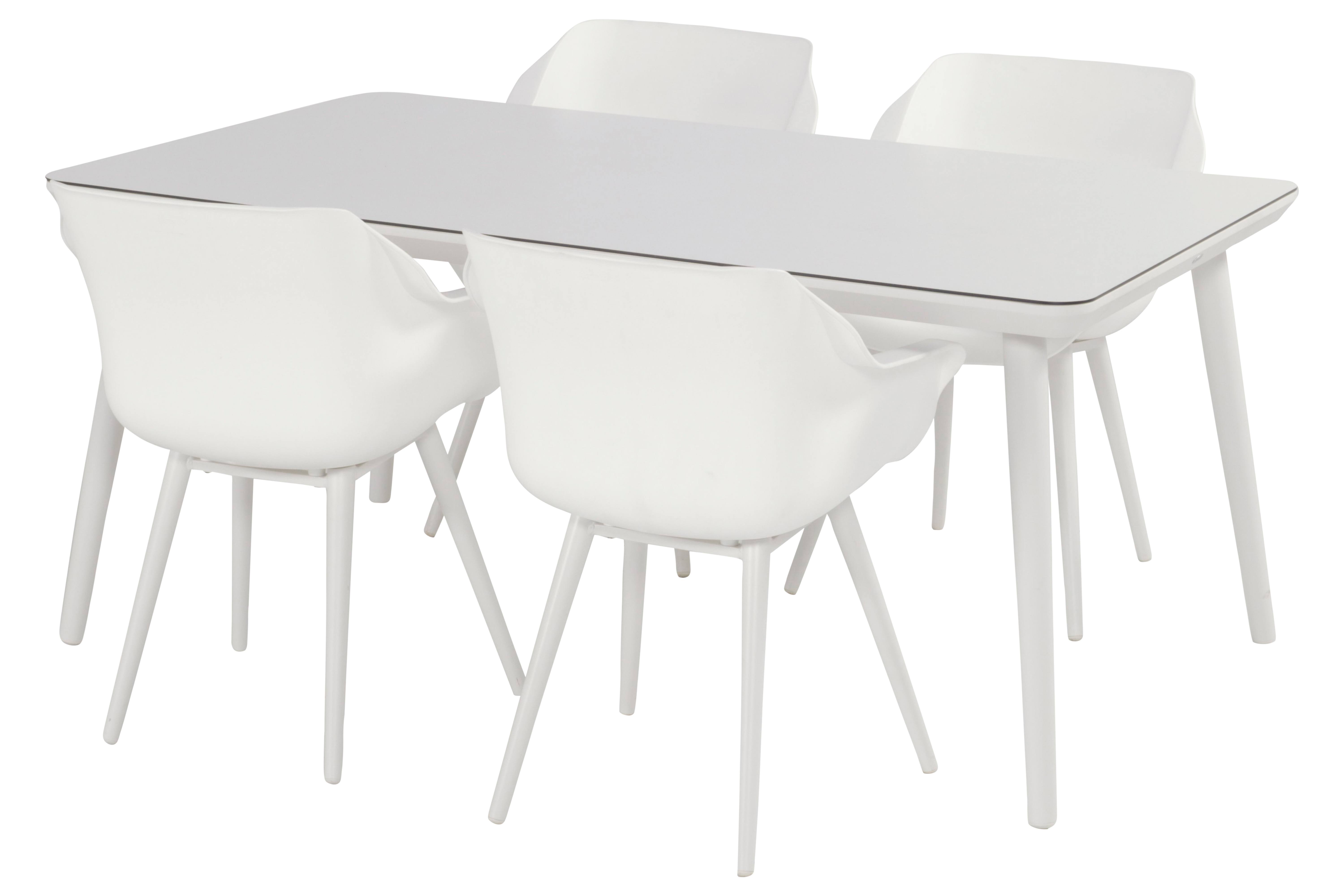 Stuhl Armlehne, Sitzschale Weiß, Outdoor - SOPHIE