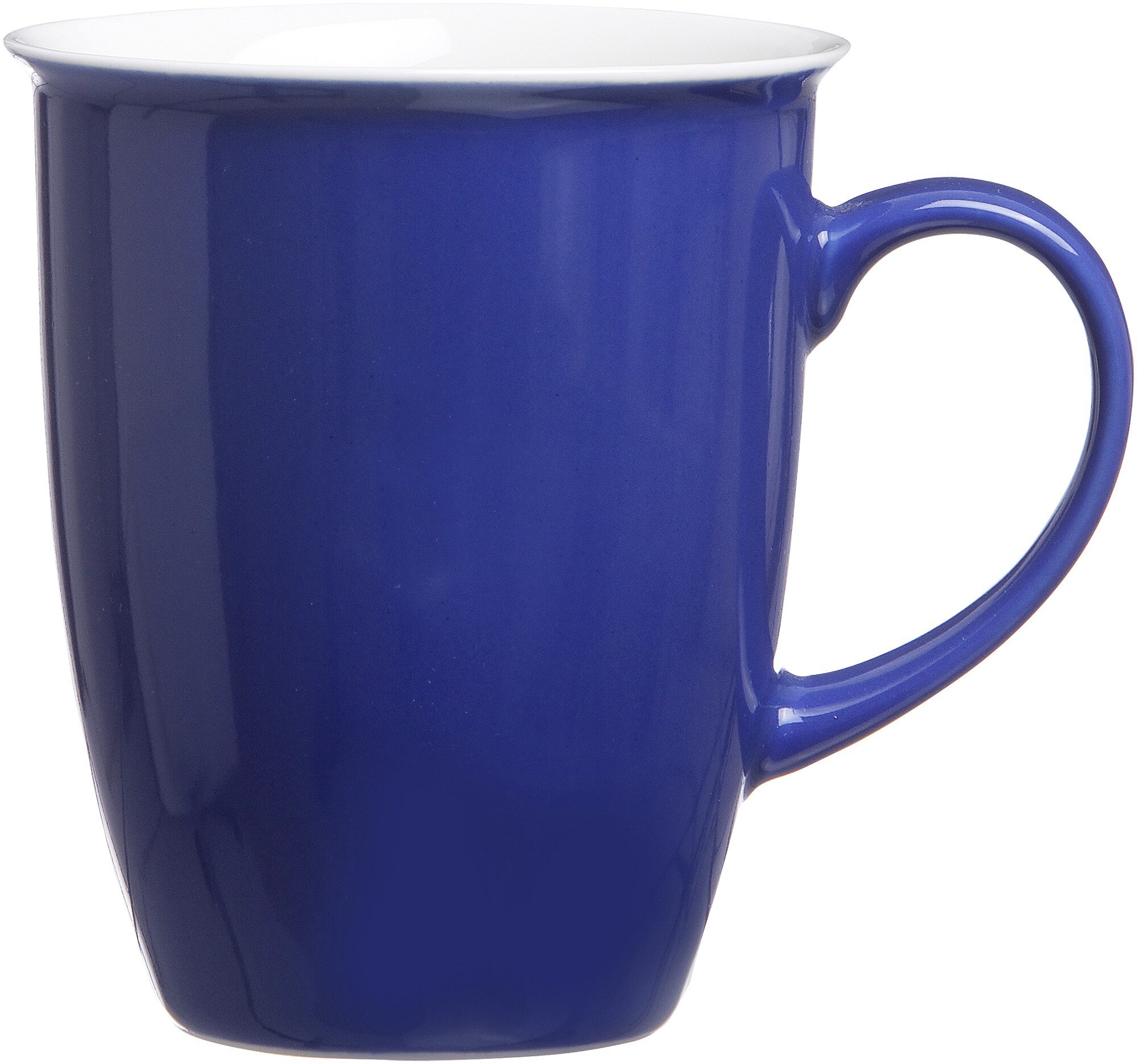 Henkelbecher Doppio Indigo 320 ml - Porzellan, spülmaschinenfest, konisch, blau