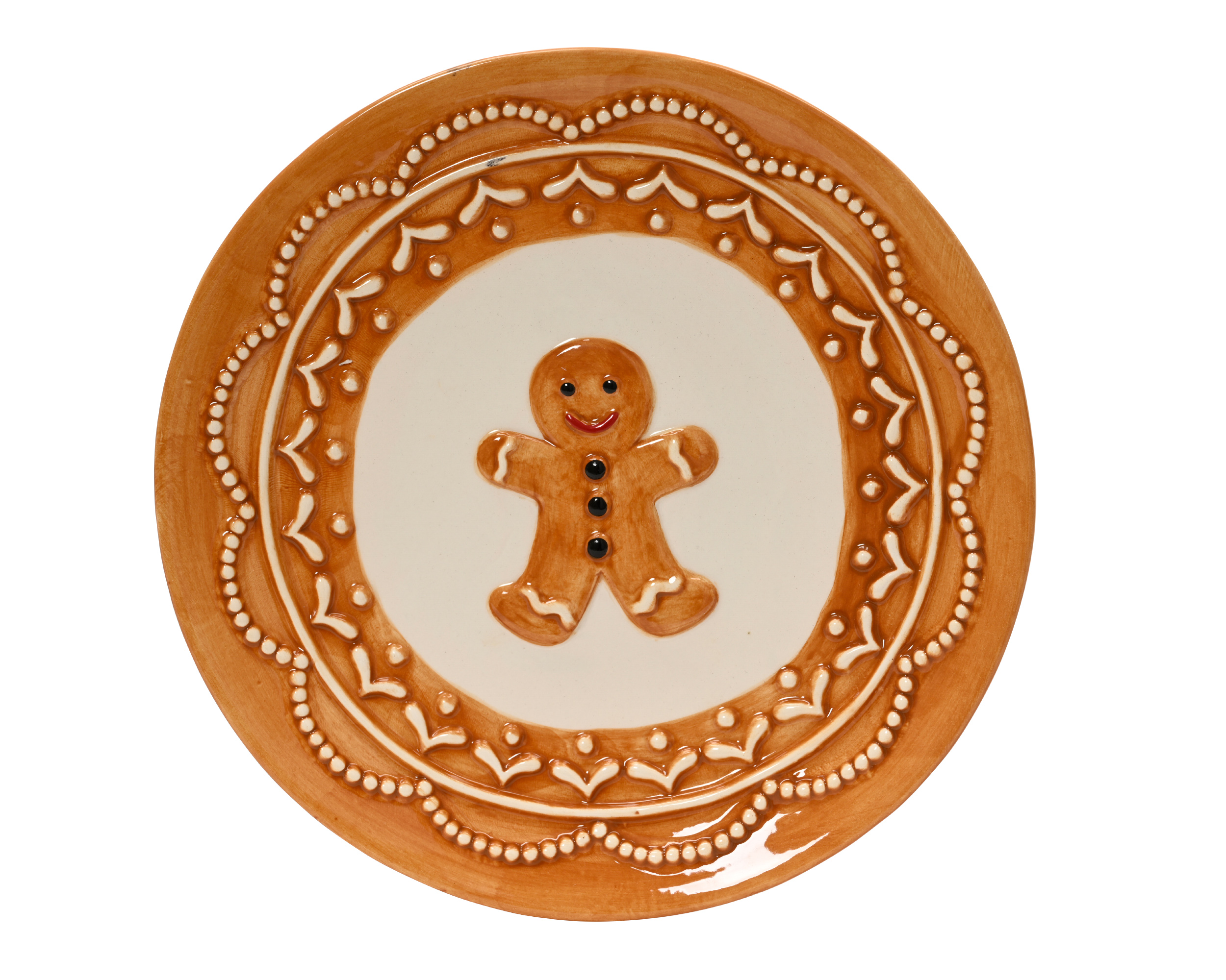 Teller Lebkuchen, Dolomit - biskuit, ca. L.16cm x W.16cm x H.1.5cm