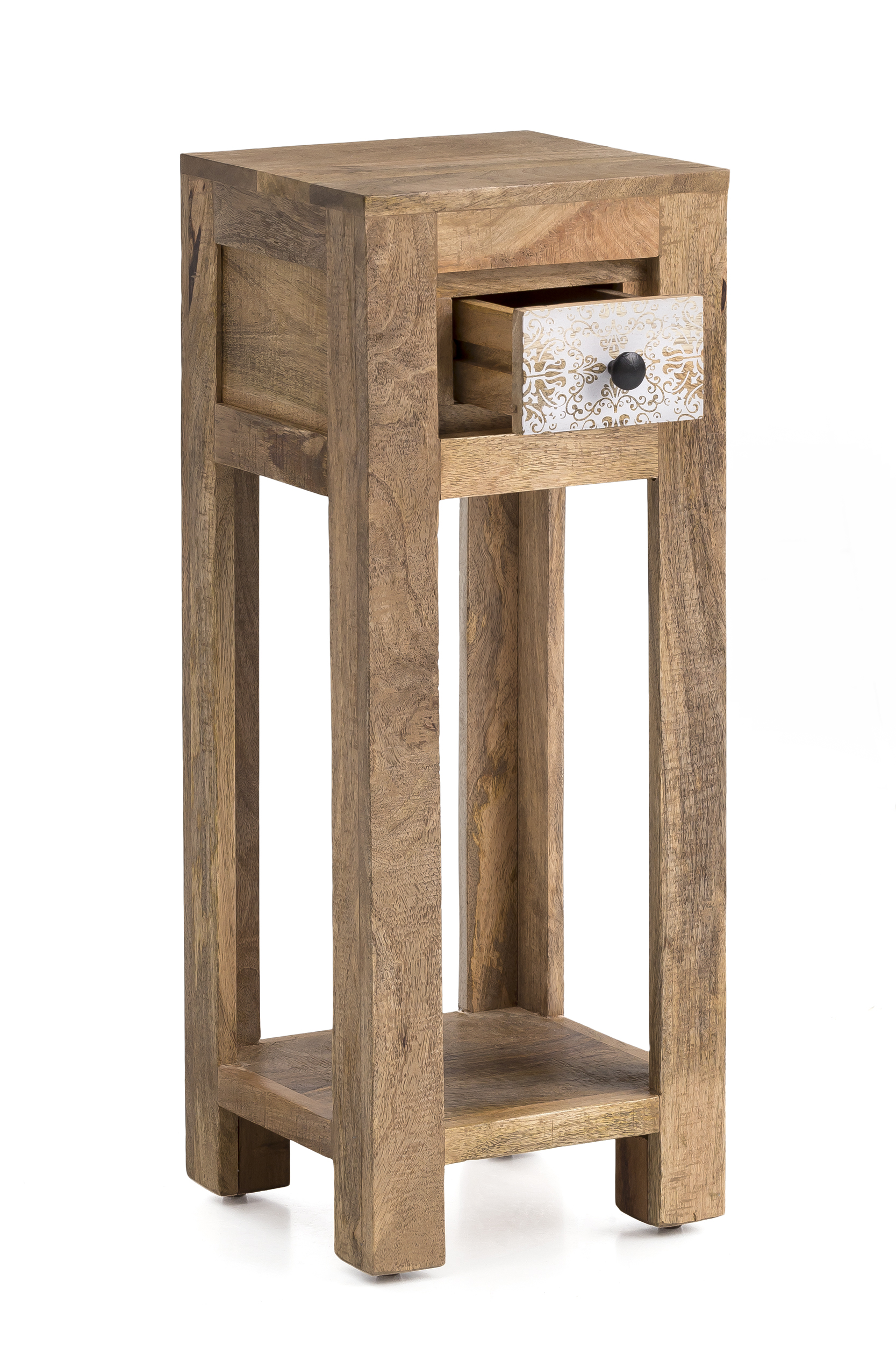 Blumensäule, Mangoholz, ca.80cm hoch - MyStyle 1008