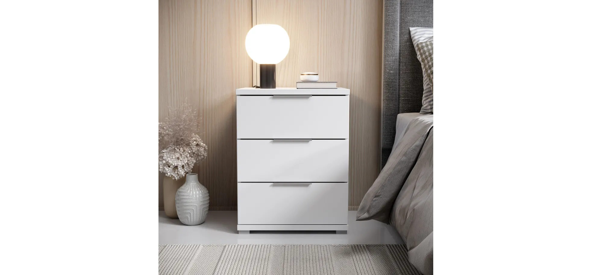 Nachtkommode, Weiß - MyStyle 3057