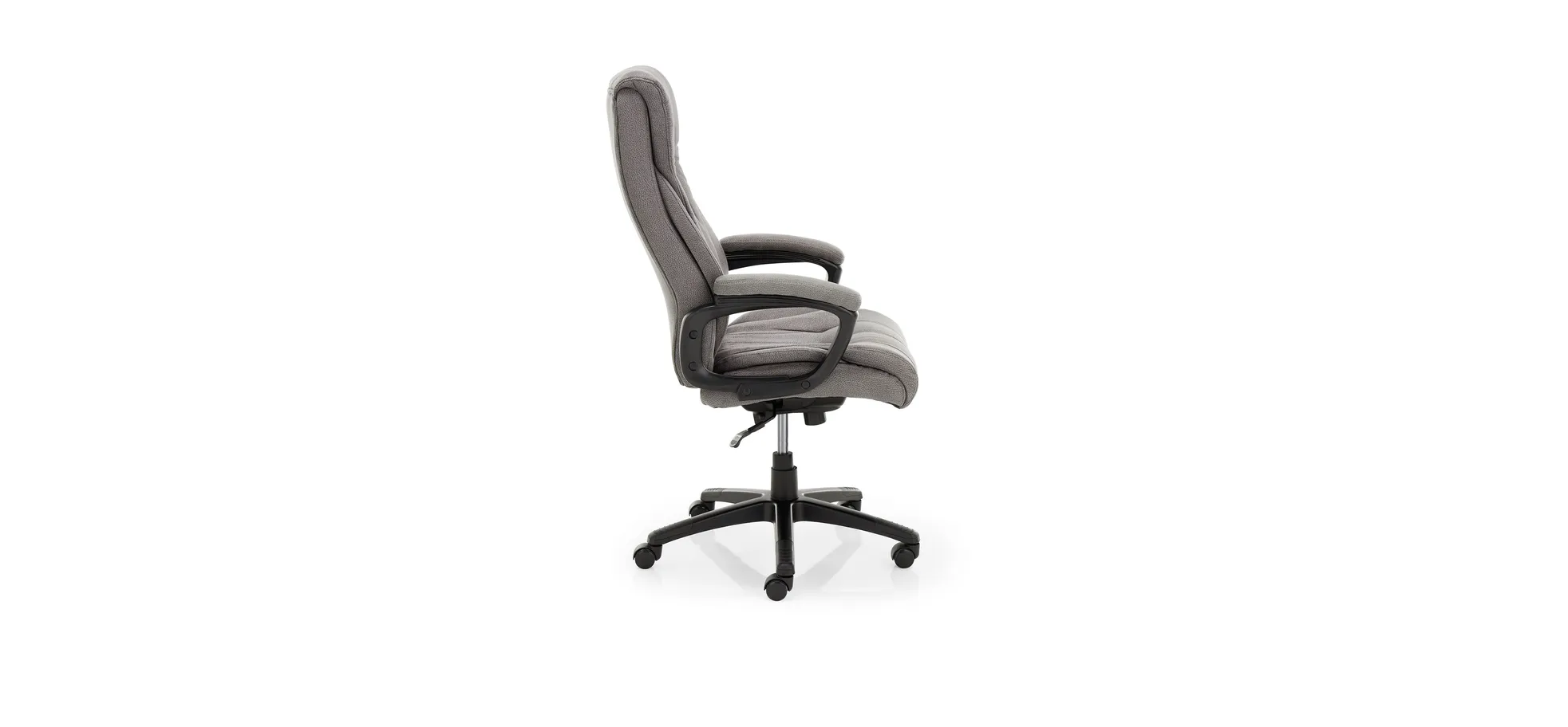 Drehstuhl mit Armlehnen, grau - Denir