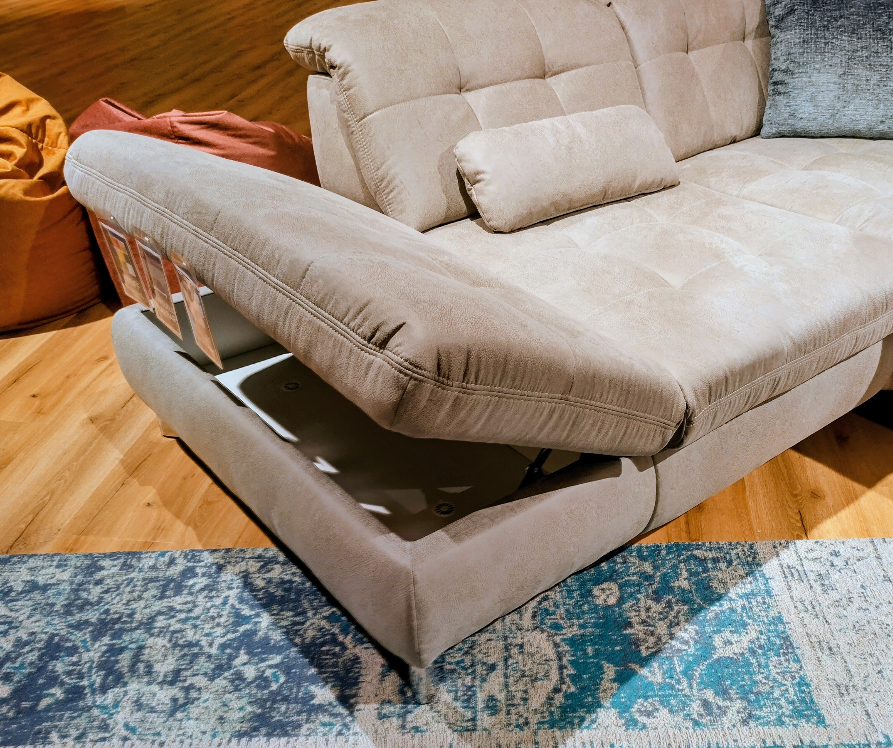 Polstergarnitur, Stoff Saddle alu - KS 110922