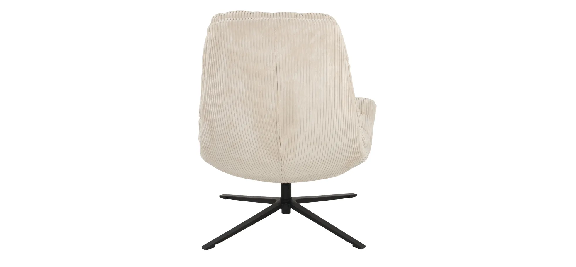 Relaxsessel mit Hocker, Cord beige - Duane