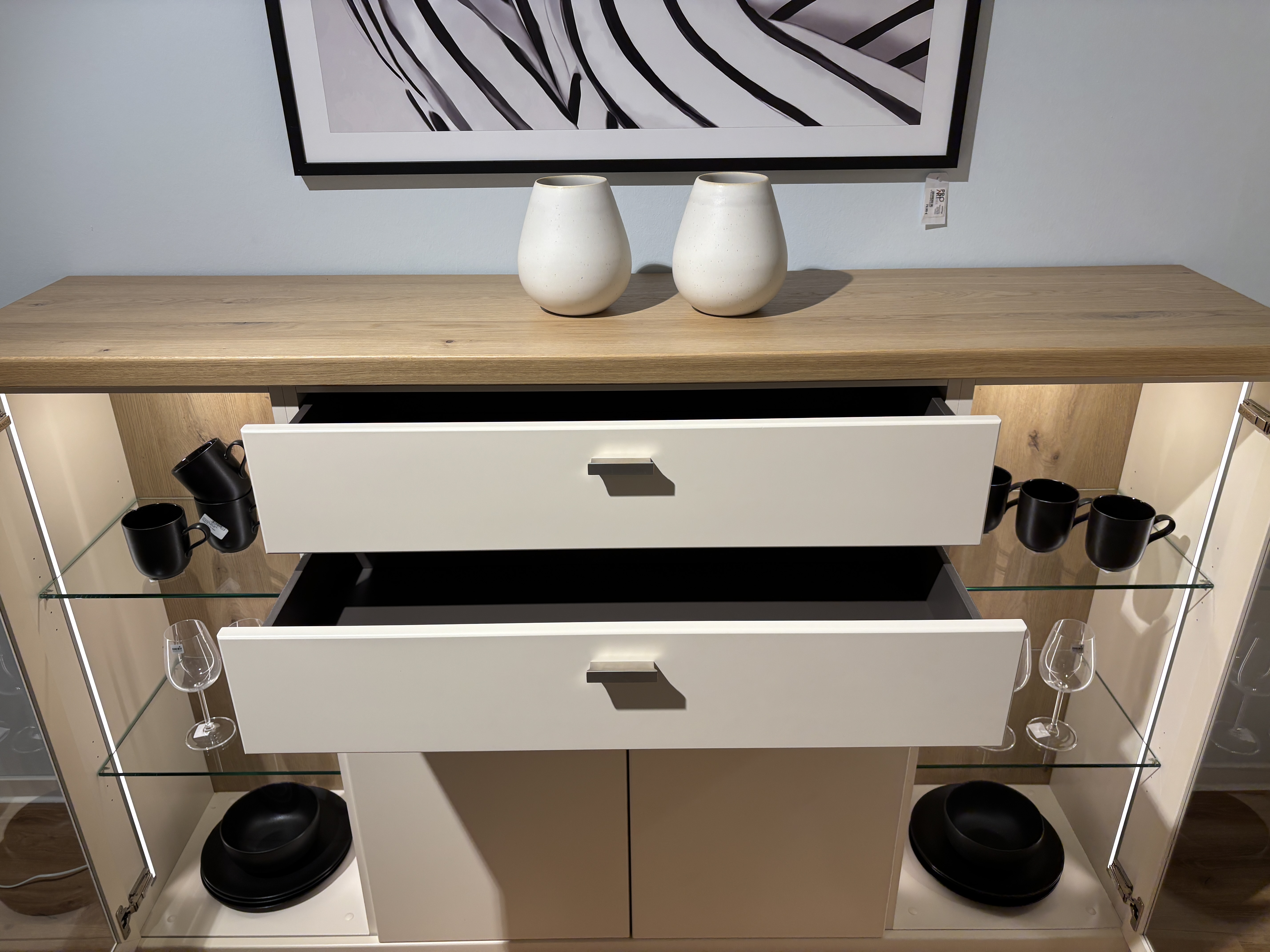 Highboard, Lack crema - FRESNO