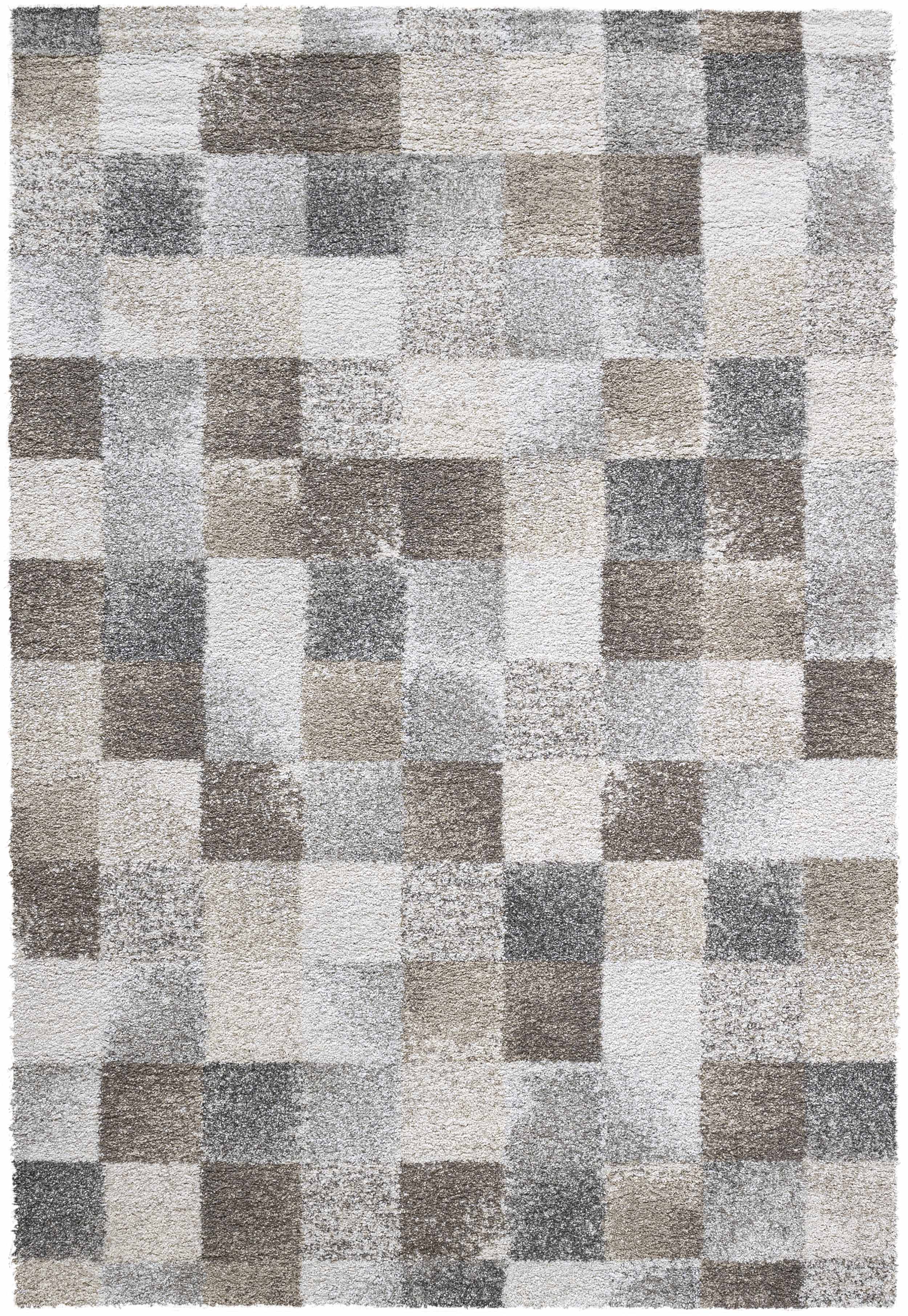 Webteppich, weiß-grau, 133x195 cm - Rehari