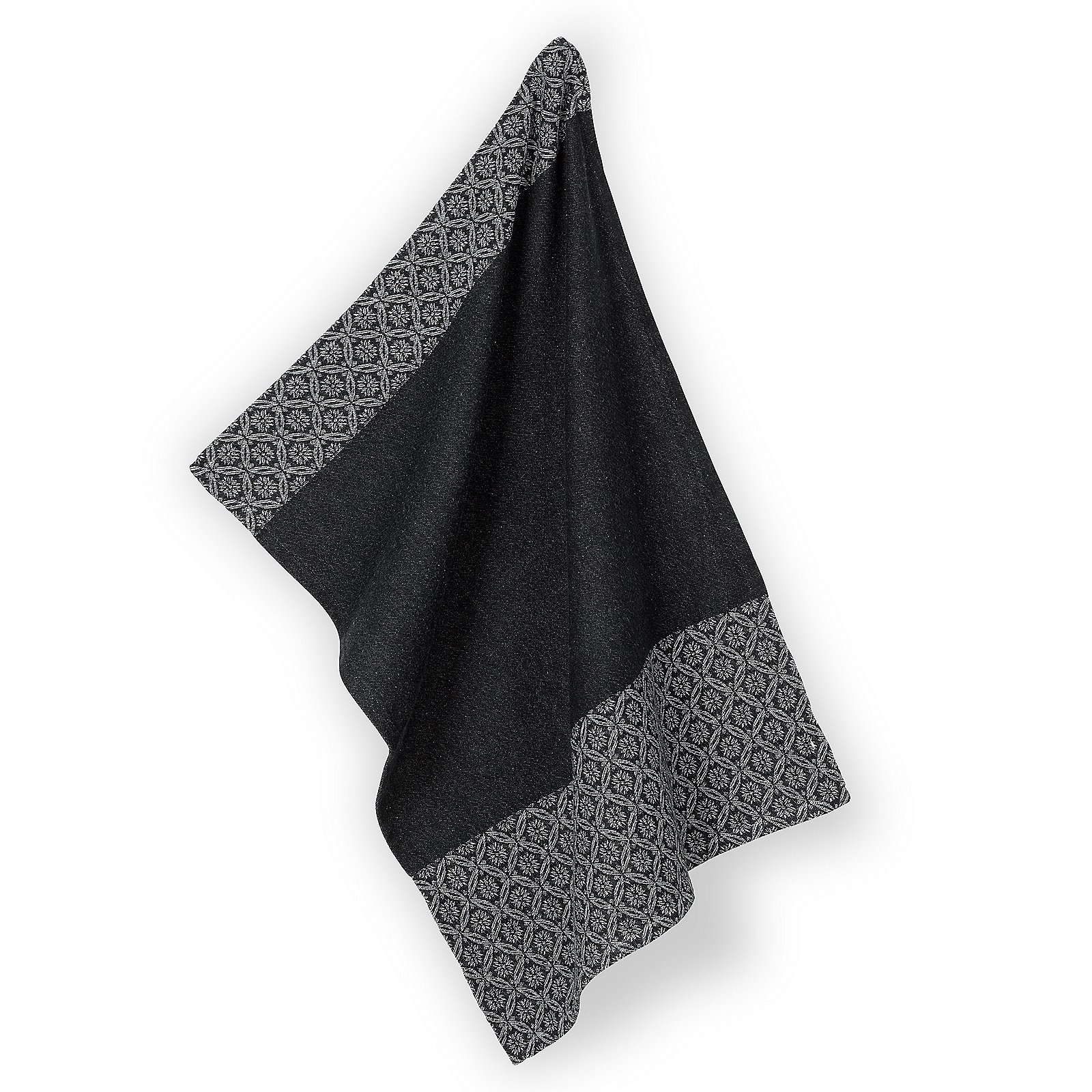Geschirrtuch Gianna 50x70 cm - 100%Baumwolle weiß/schwarz Must/Strei