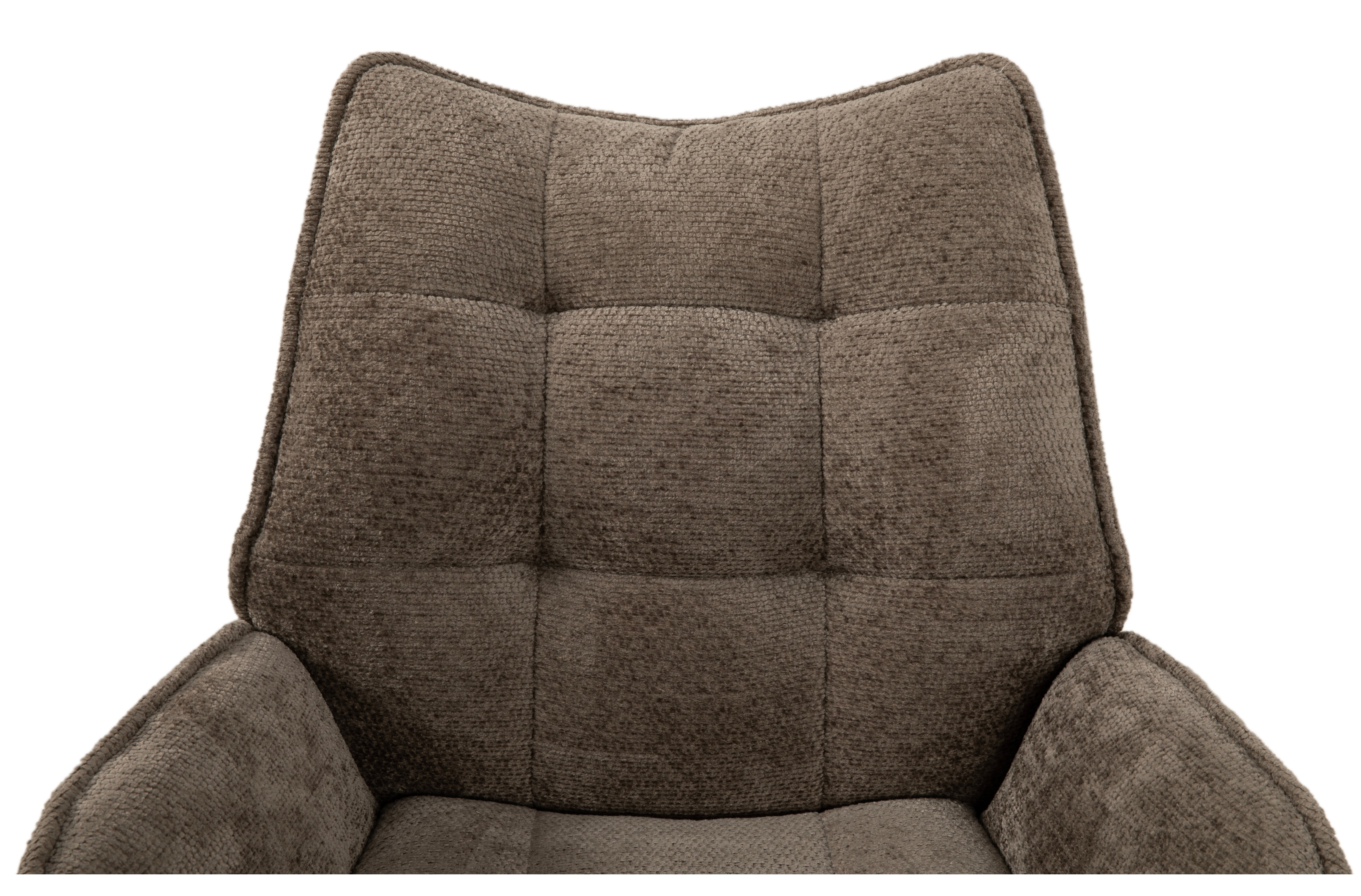 Stuhl, mit Armlehnen,drehbar,Polster taupe - MyStyle 4005