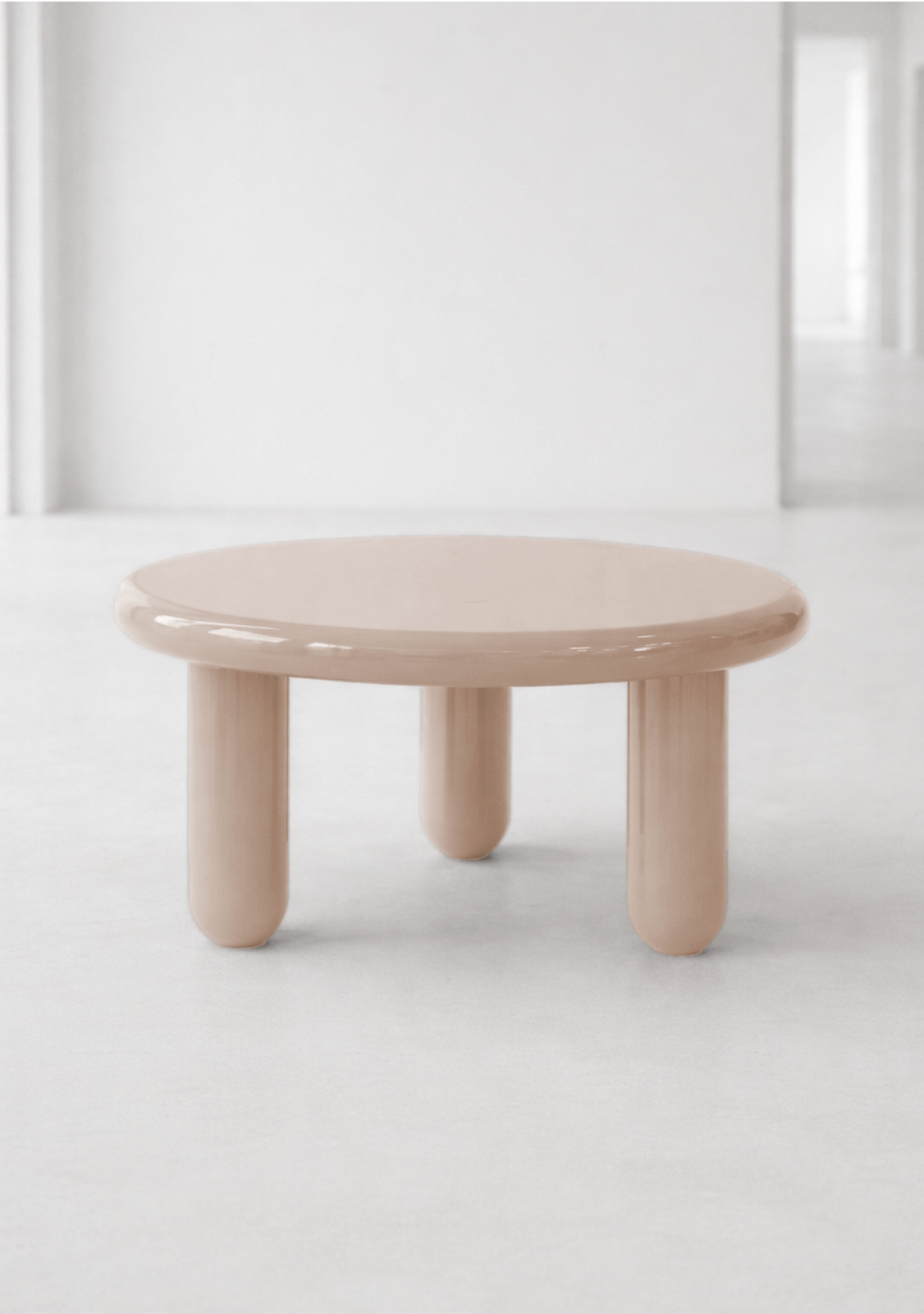 Couchtisch Mauro beige Höhe 38 cm - Coco Maison