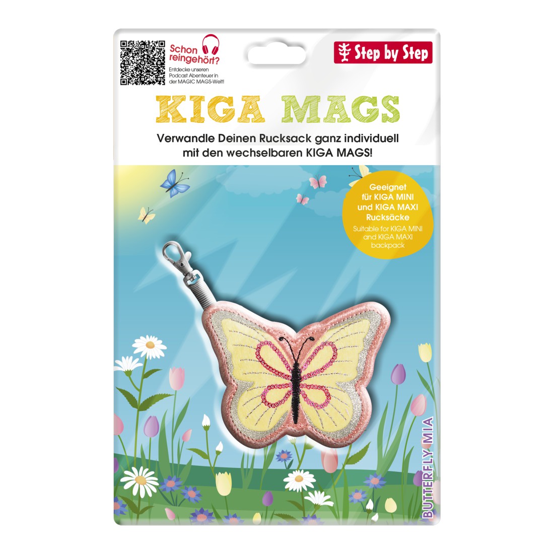 KIGA MAGS "Butterfly Mia" - Wechselmotiv für Kindergartenrucksack