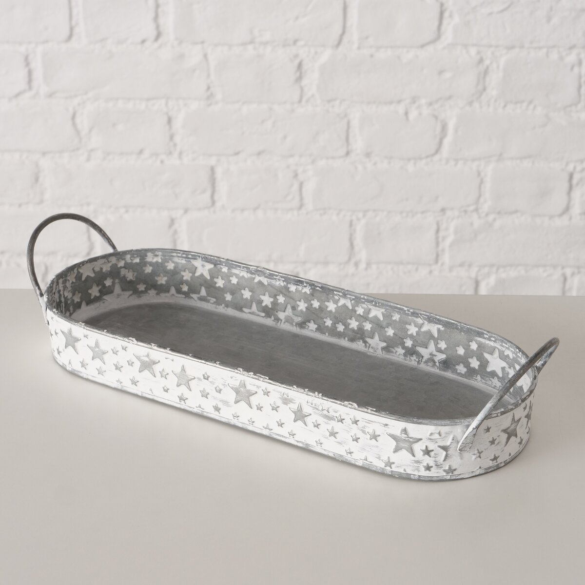 Tablett Stephanus - B 11,50 cm, Eisen