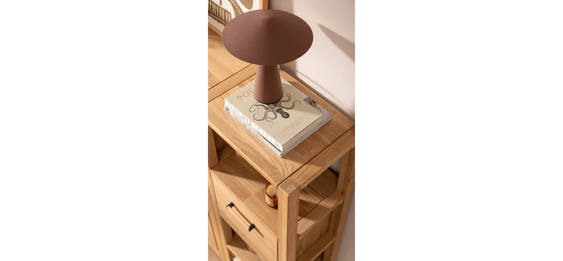 Highboard, Eiche massiv, legno geölt - Elara