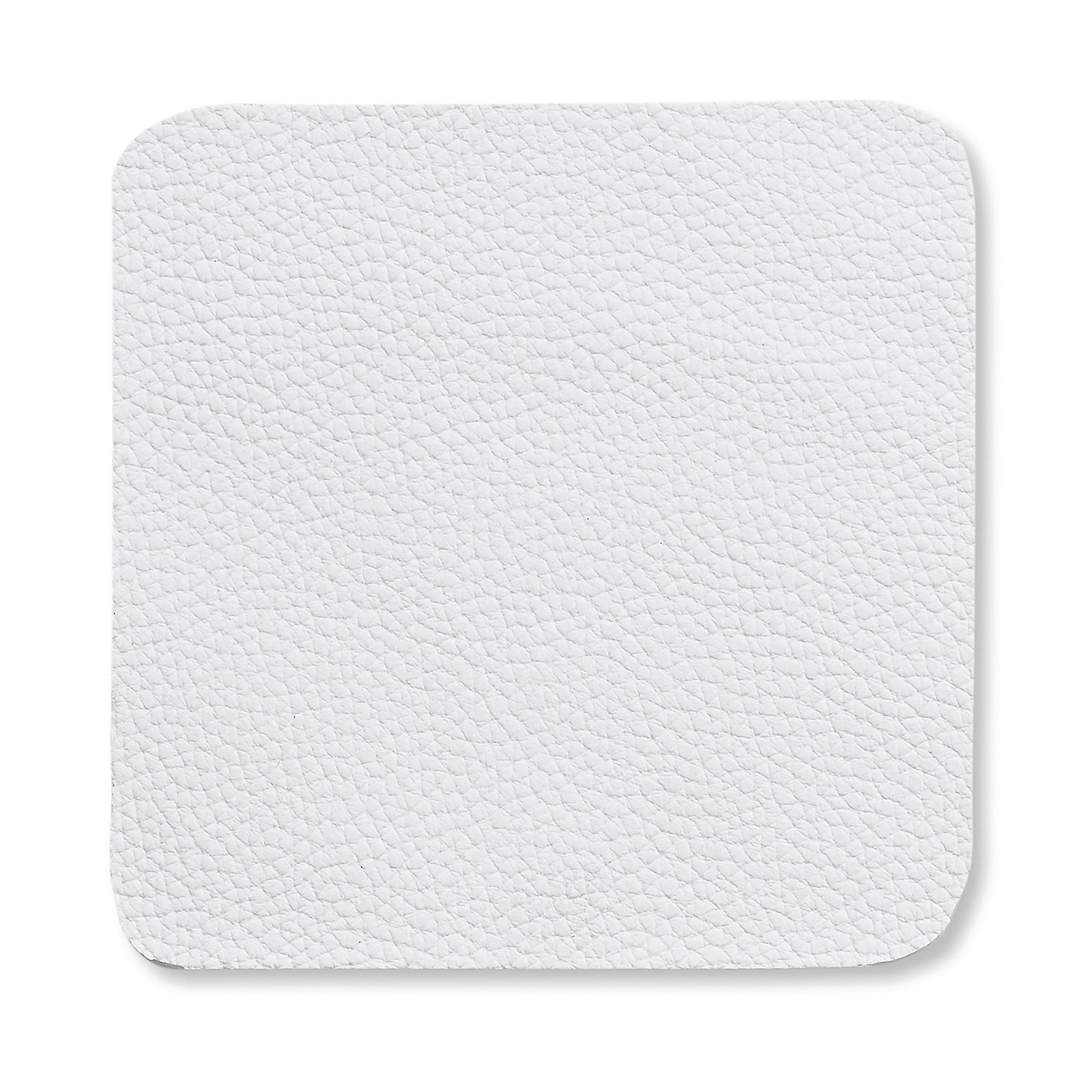 Untersetzer Kimara 10x0,2x10 cm - PU-Leder weiß