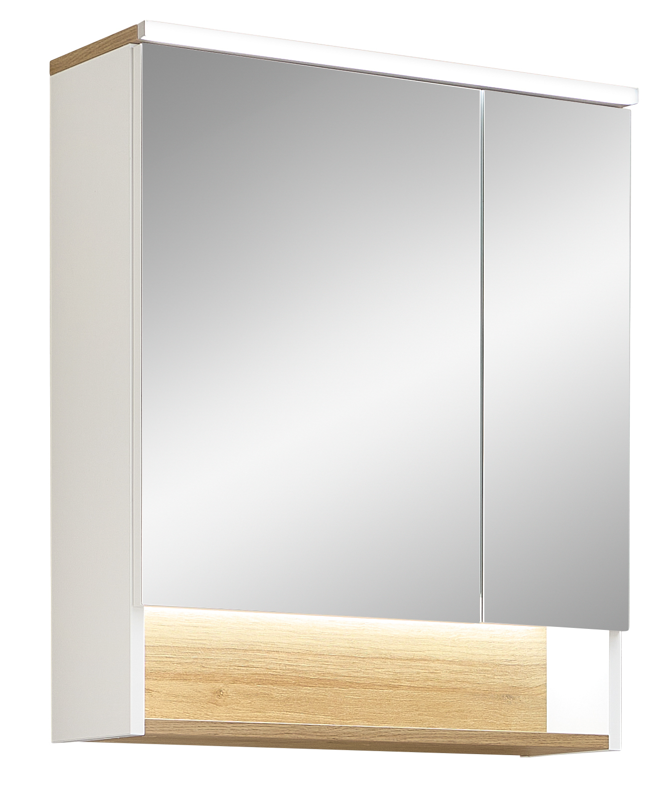 Spiegelschrank, Weiß matt, 2 Türen - QUICKSET - 383