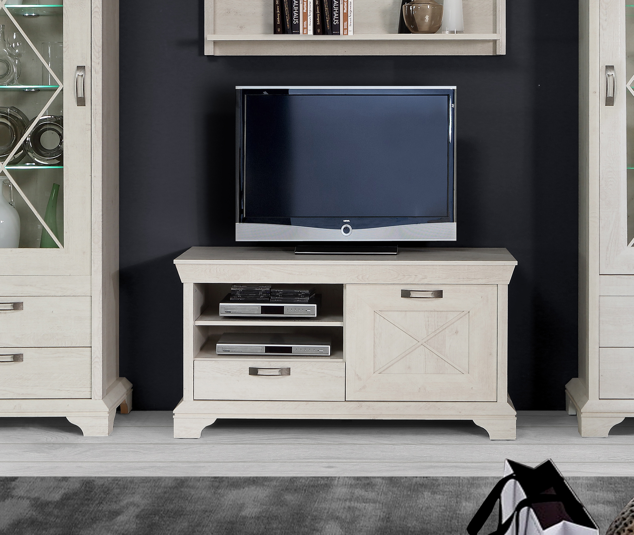 TV-Schrank, Pinia weiß - FIRENZ