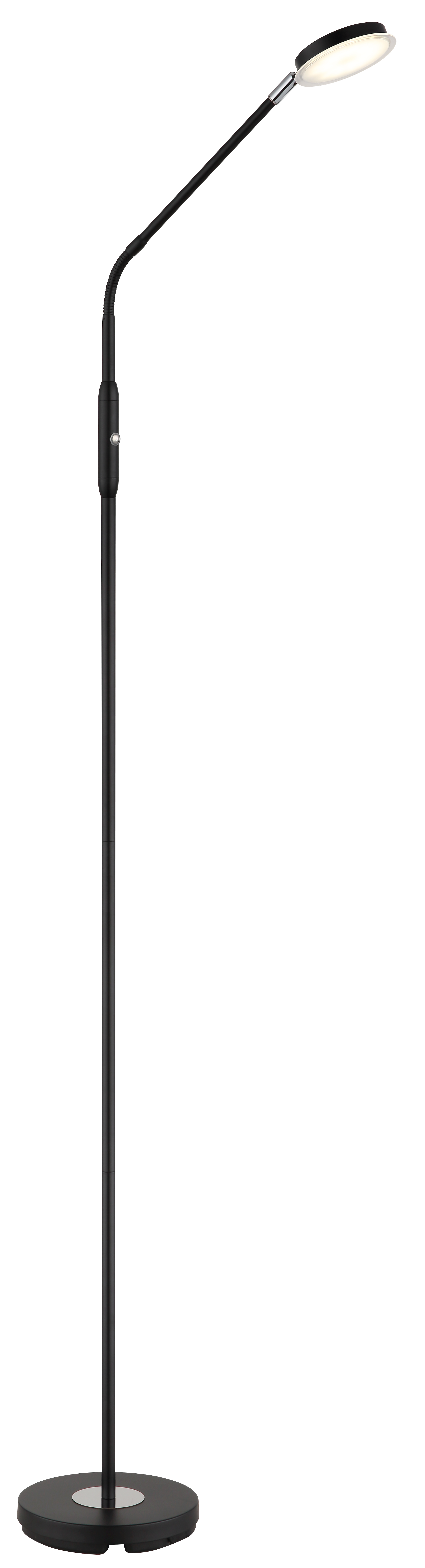 Stehleuchte SILVIO - LED, schwarz matt, ca. 52x20x173cm