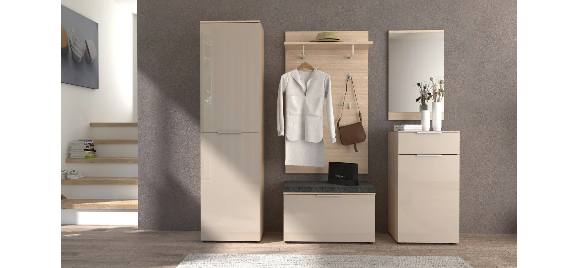 Garderobenbank, Riva Eiche - Ilaria