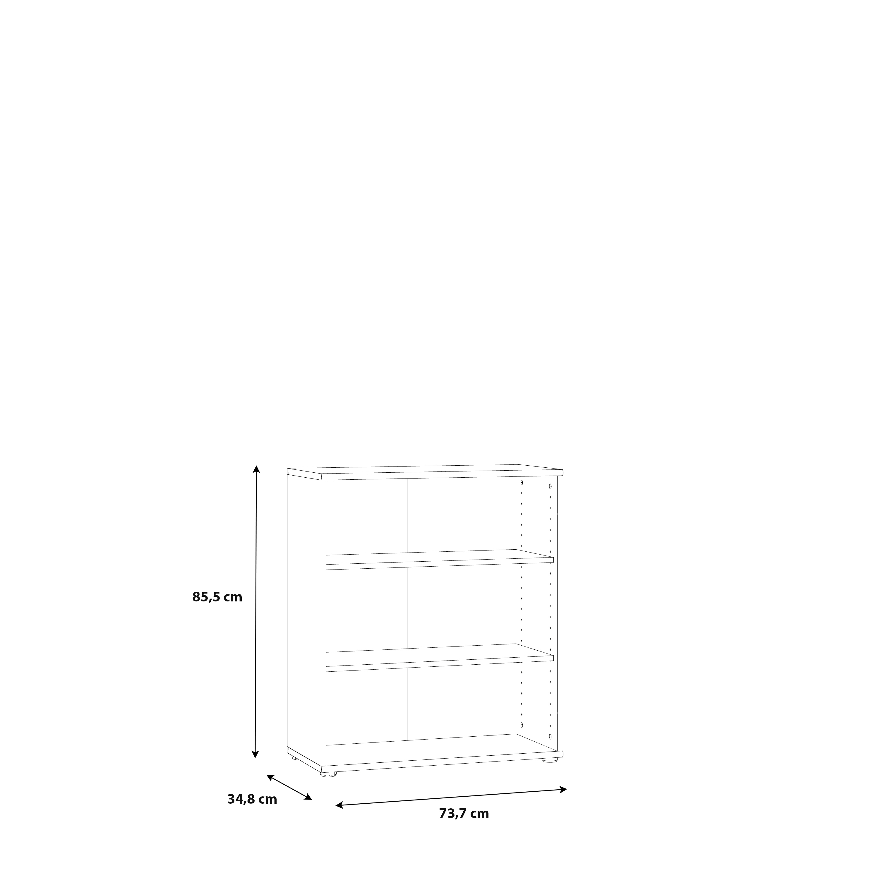 Regal, Artisan Eiche - Faik